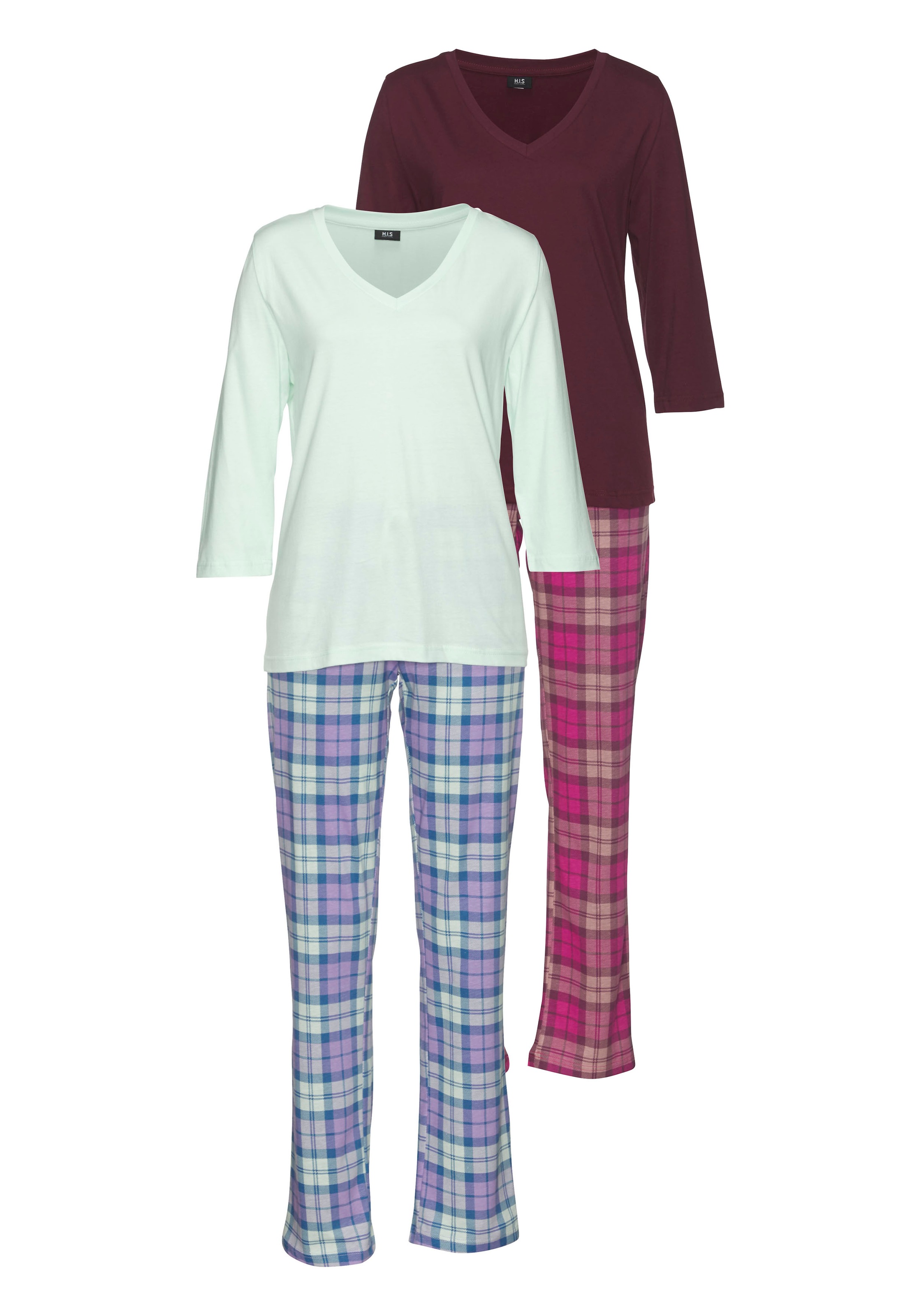 H.I.S Pyjama 2 Stück, 4 Stk. tlg. günstig online kaufen