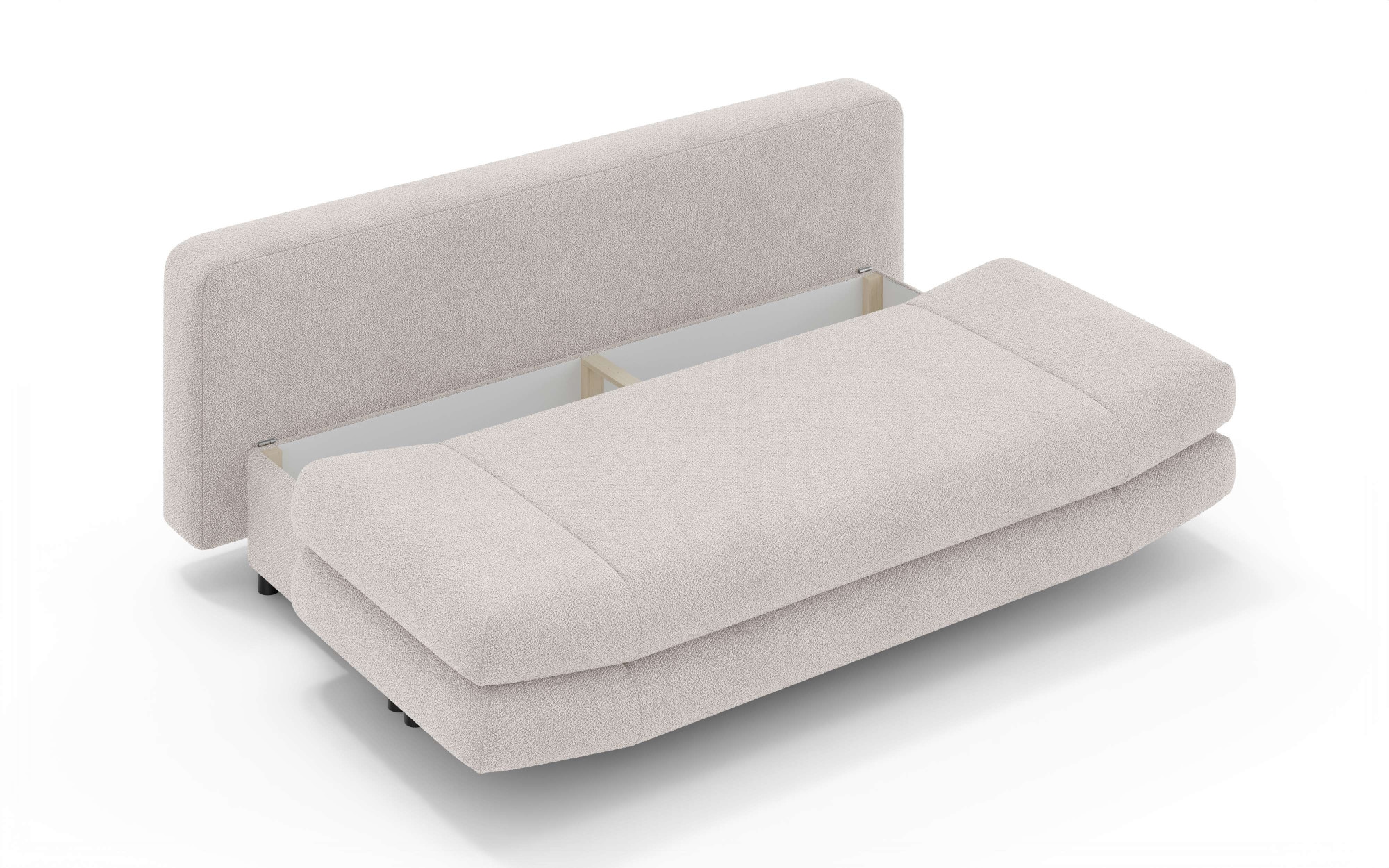 Home affaire 3-Sitzer »LENNARA Schlafsofa mit Bettkasten, Maße B/T/H: 209/96/86 cm«, Sofa mit Wellenunterfederung, hoher Sitzkomfort