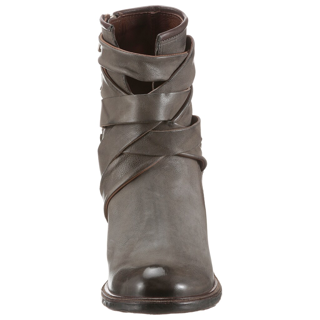 Schuhe Stiefeletten A.S.98 Stiefelette »JAMAL«, mit Zierbändern grau-used Schuhe Stiefeletten A.S.98 Stiefelette »JAMAL«, mit Zierbändern grau-used