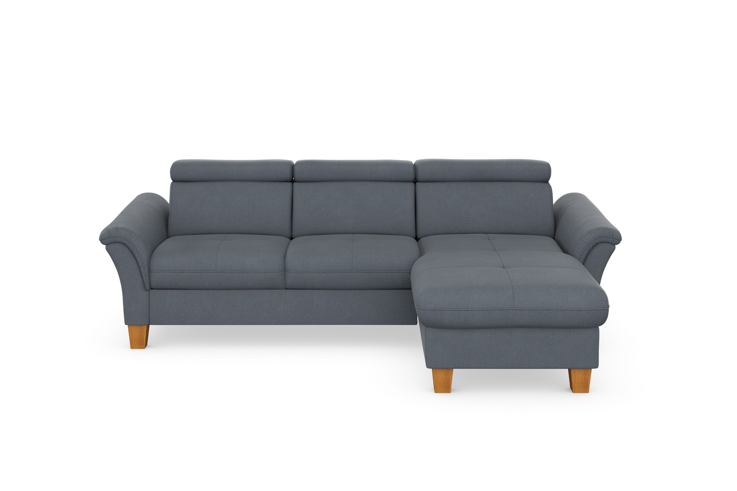 Home affaire Ecksofa »Lindgren L-Form« wahlweise mit Bett mit klappbaren Rollen, Kasten und Kopfverstellung