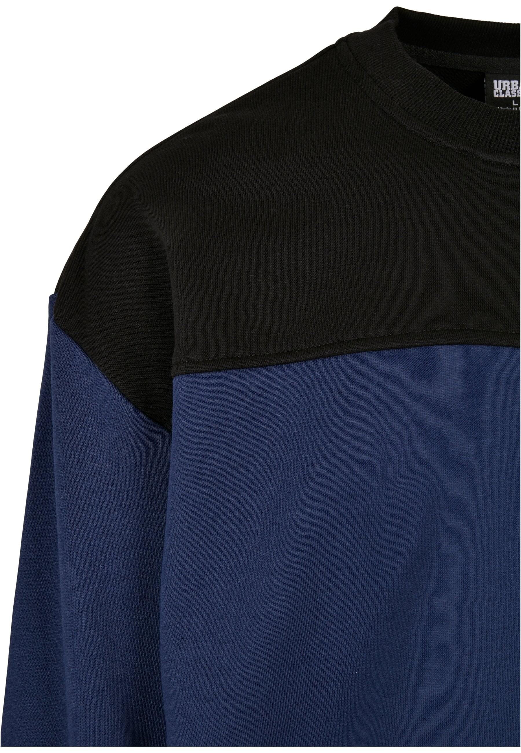 URBAN CLASSICS Rundhalspullover »Urban Classics Herren Upper Block Crewneck«, (1 tlg.)