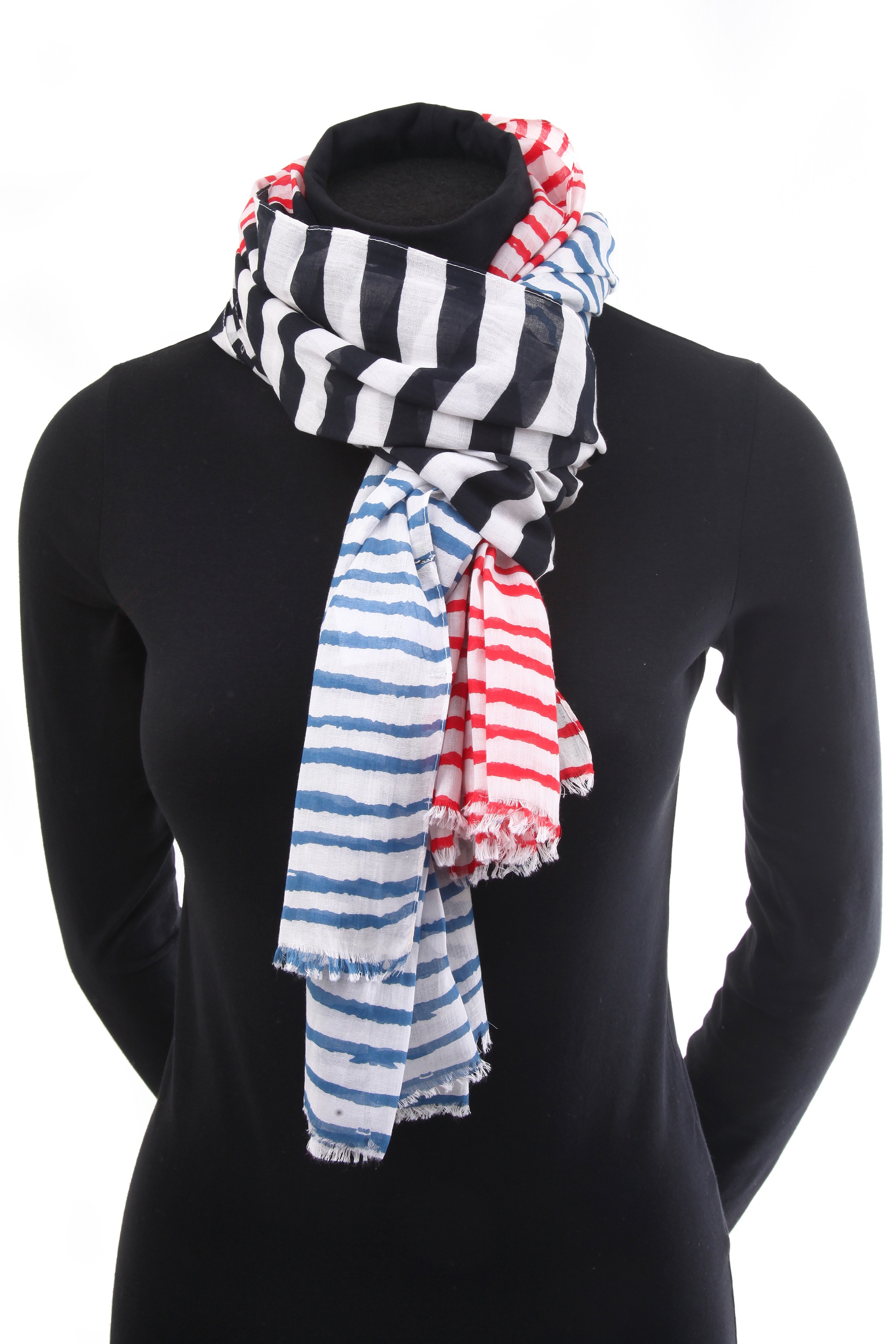 COLLEZIONE ALESSANDRO Modeschal "Lenyah" 1 Stk. tlg. breit, mit Querstreife günstig online kaufen