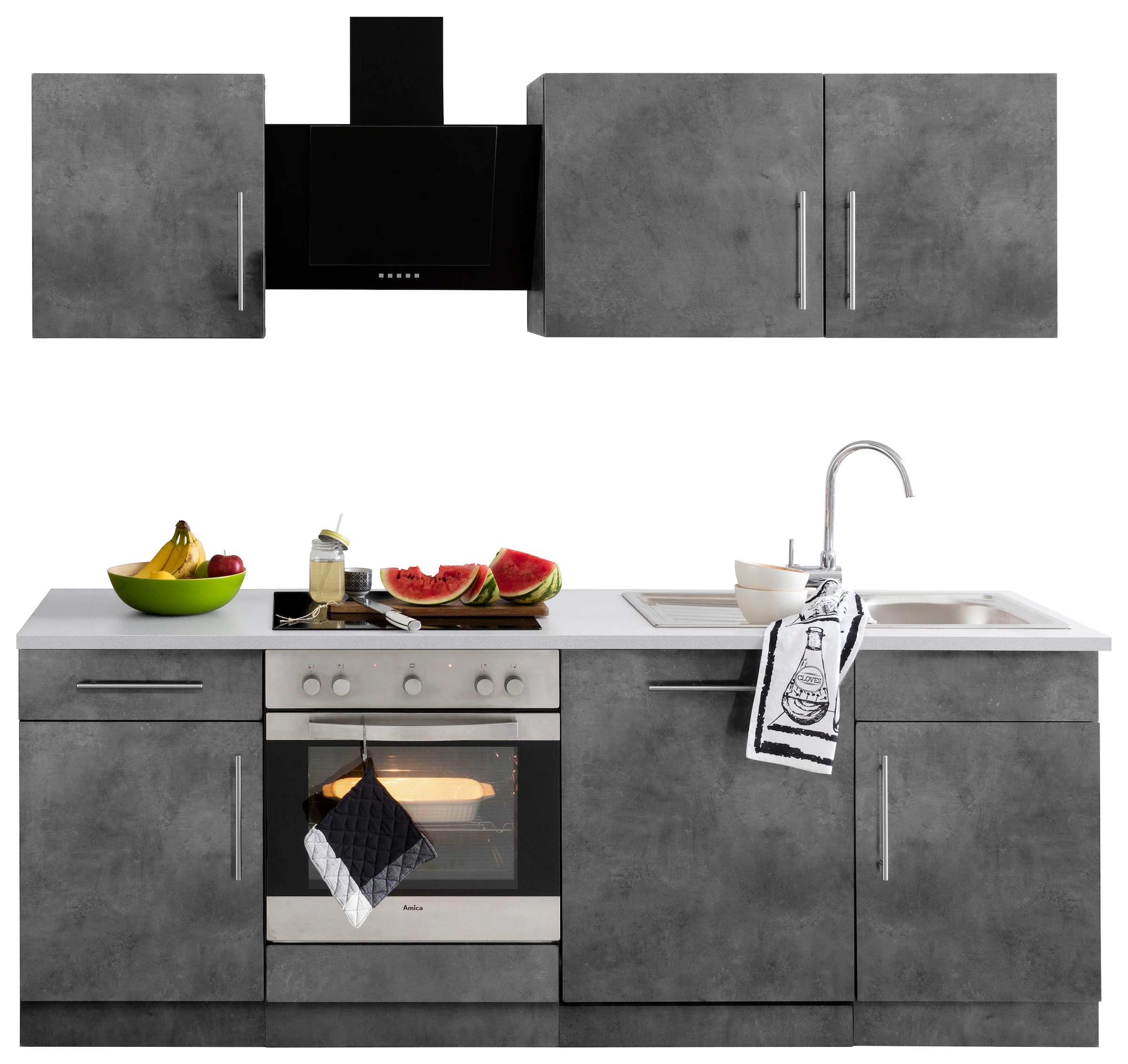 wiho Küchen Küchenzeile »Cali«, ohne E-Geräte, Breite 220 cm kaufen | BAUR