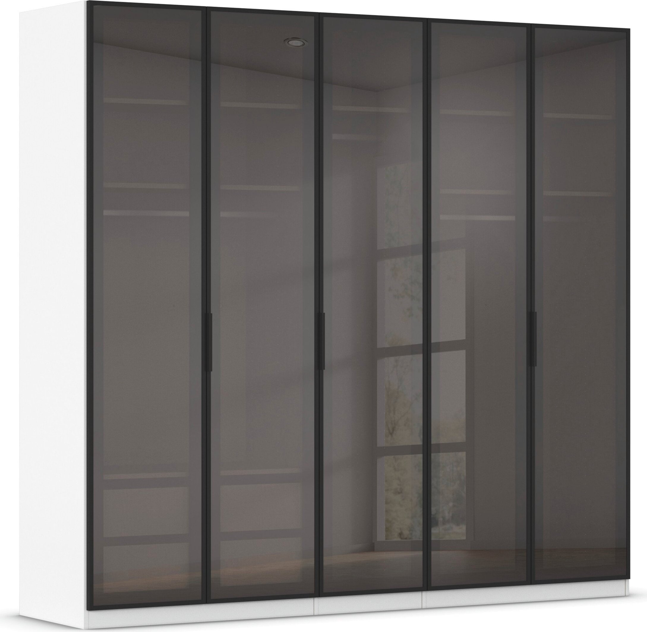 OTTO home Kleiderschrank "Schrank Möbel Schlafzimmer Garderobe Mietswohnung WELTNEUHEIT NYLLA" PATENTIERTES SCHNELLMONTAGESYSTEM mit Glasrahmentüren MADE IN GERMANY