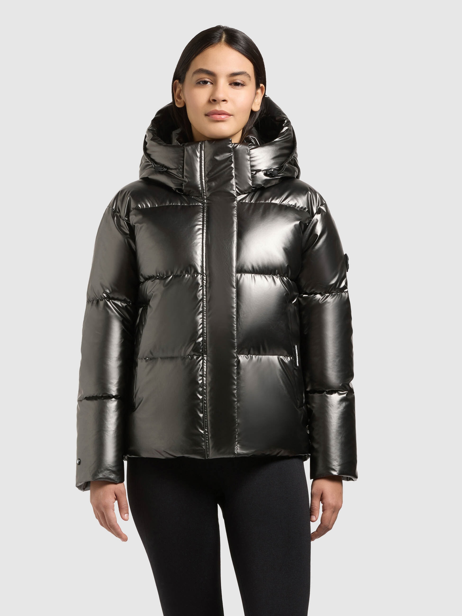 khujo Steppjacke »DEVINA3 SHINY« mit Kapuze