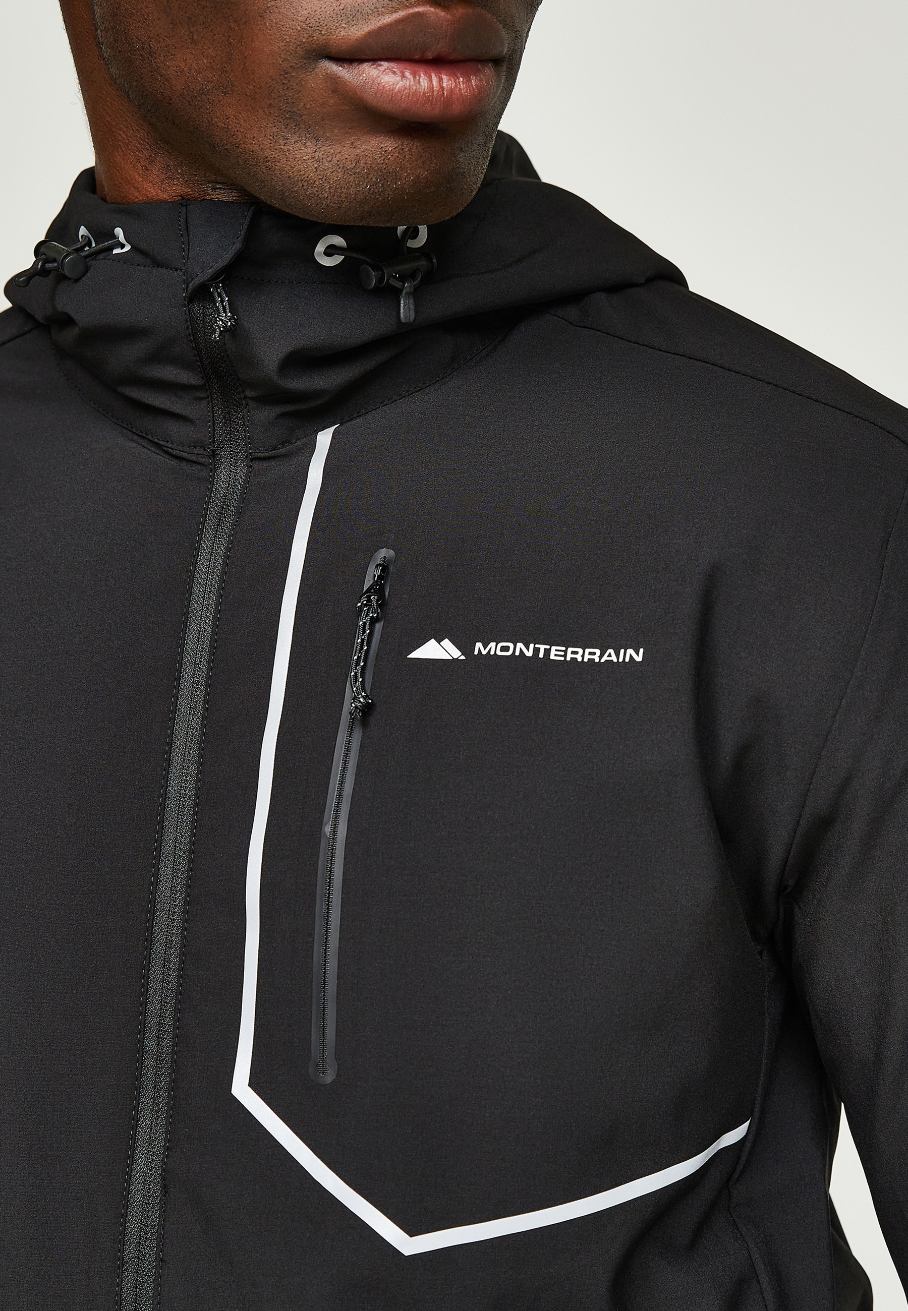 Monterrain Outdoorjacke »Monterrain RAMBLE 3.0 WOVEN HOODY« 1 Stk. tlg. mit Kapuze