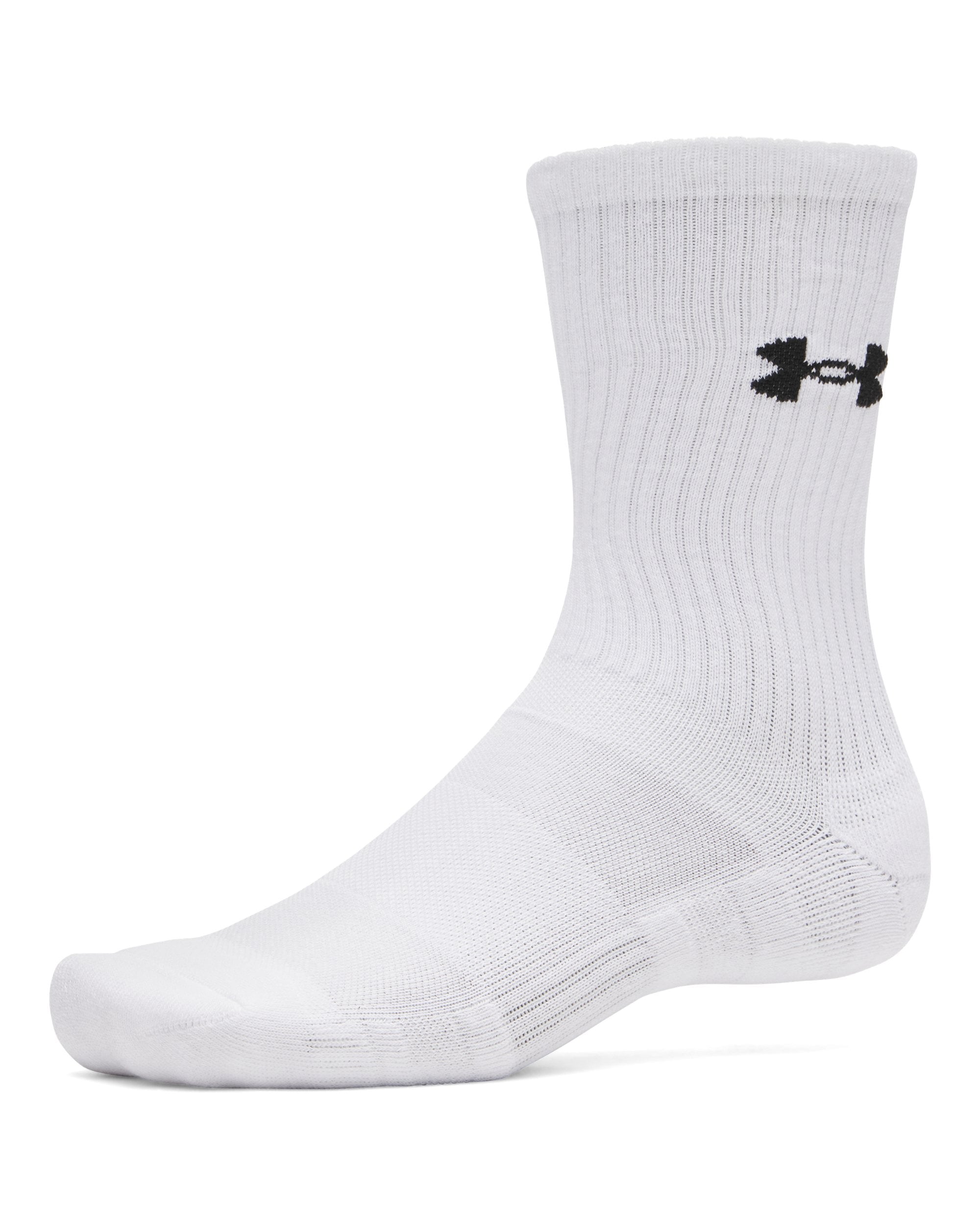 Under Armour Sportsocken "UA PERFORMANCE COTTON 3P CRW" 3 Paar tlg. für vielseitige Aktivitäten, weiches Material aus 100% Baumwolle