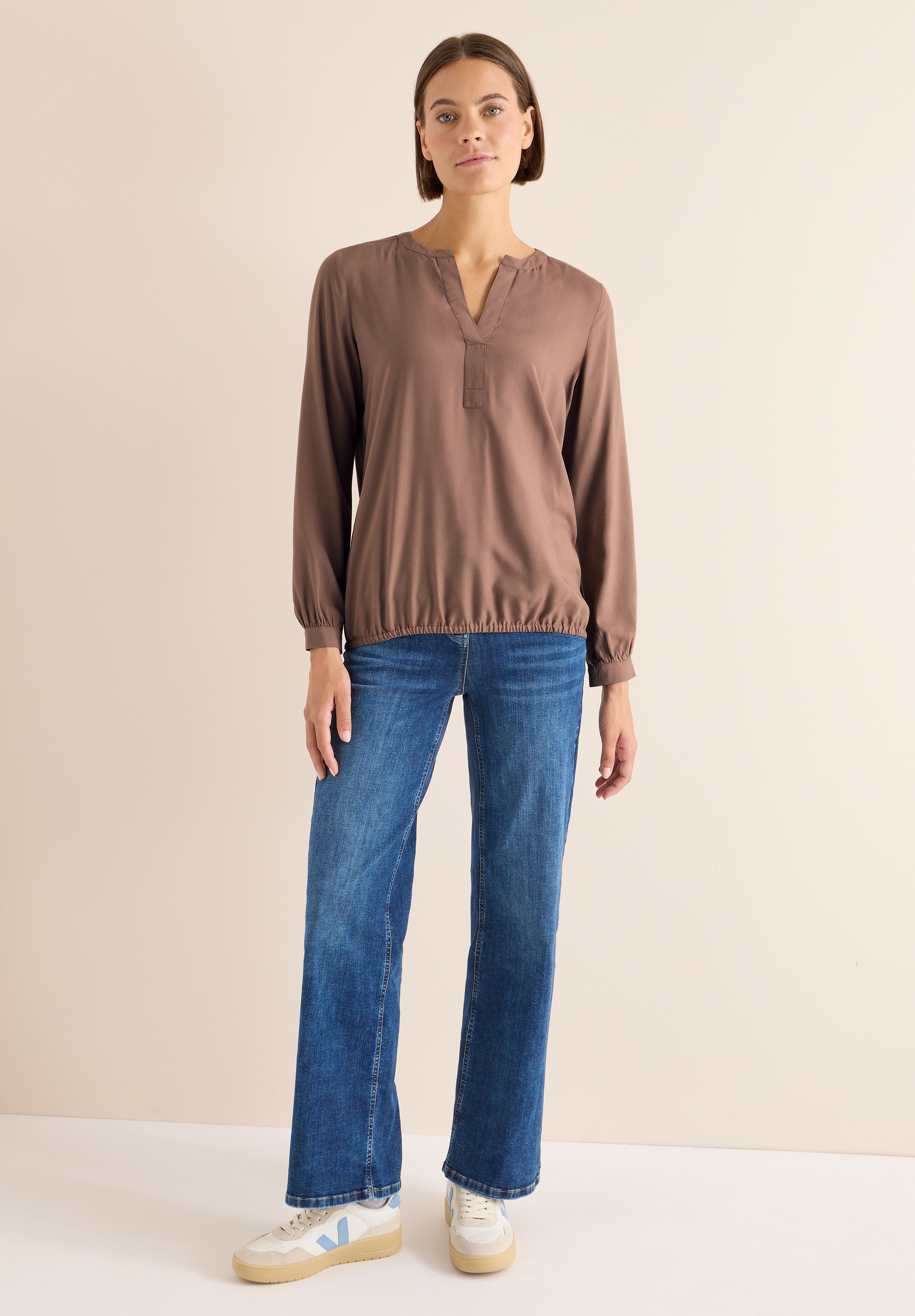 Thumbnail - Cecil Langarmbluse mit Elastikbund