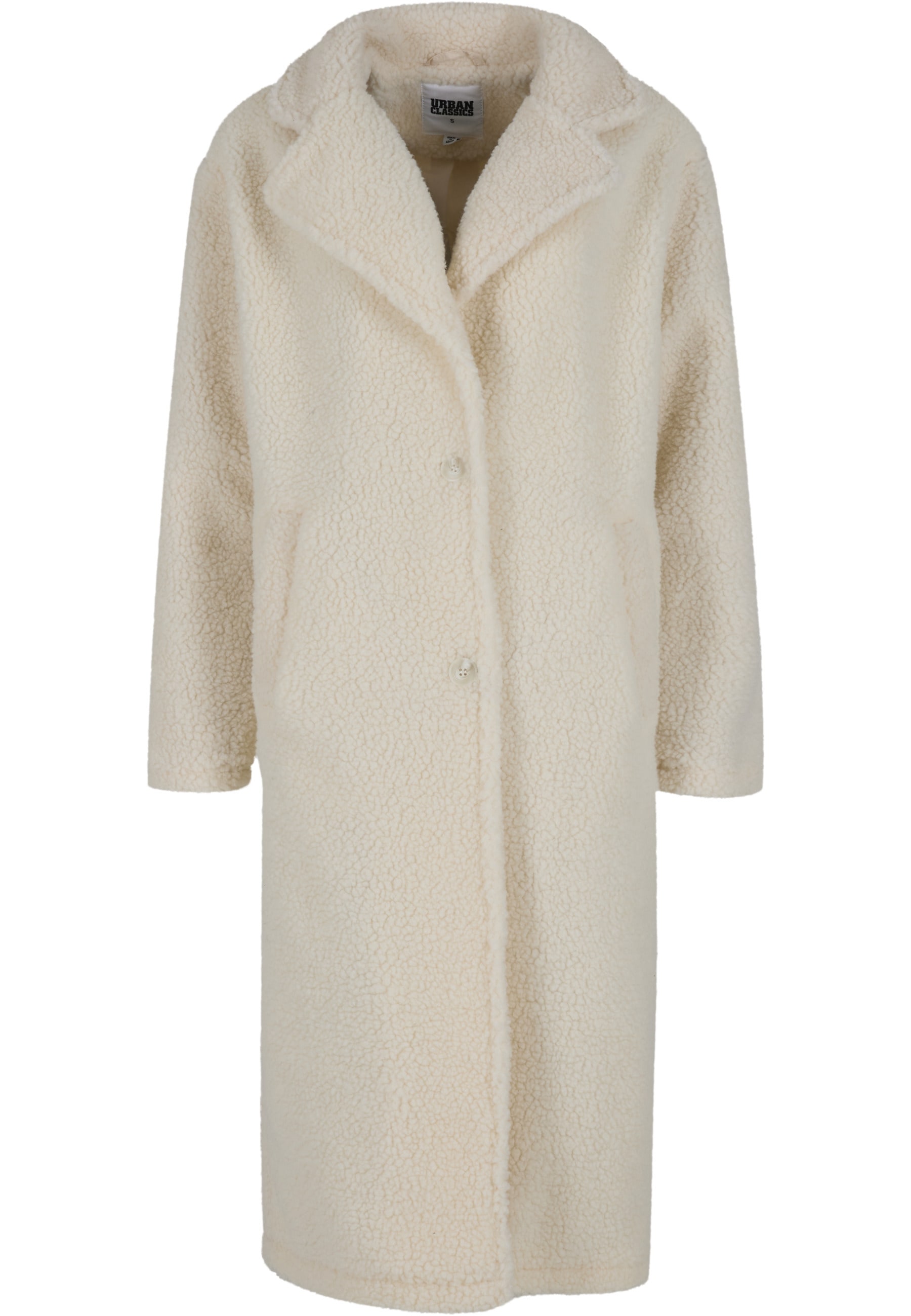 URBAN CLASSICS Winterjacke "Urban Classics Ladies Teddy Long Coat" 1 Stk. t günstig online kaufen