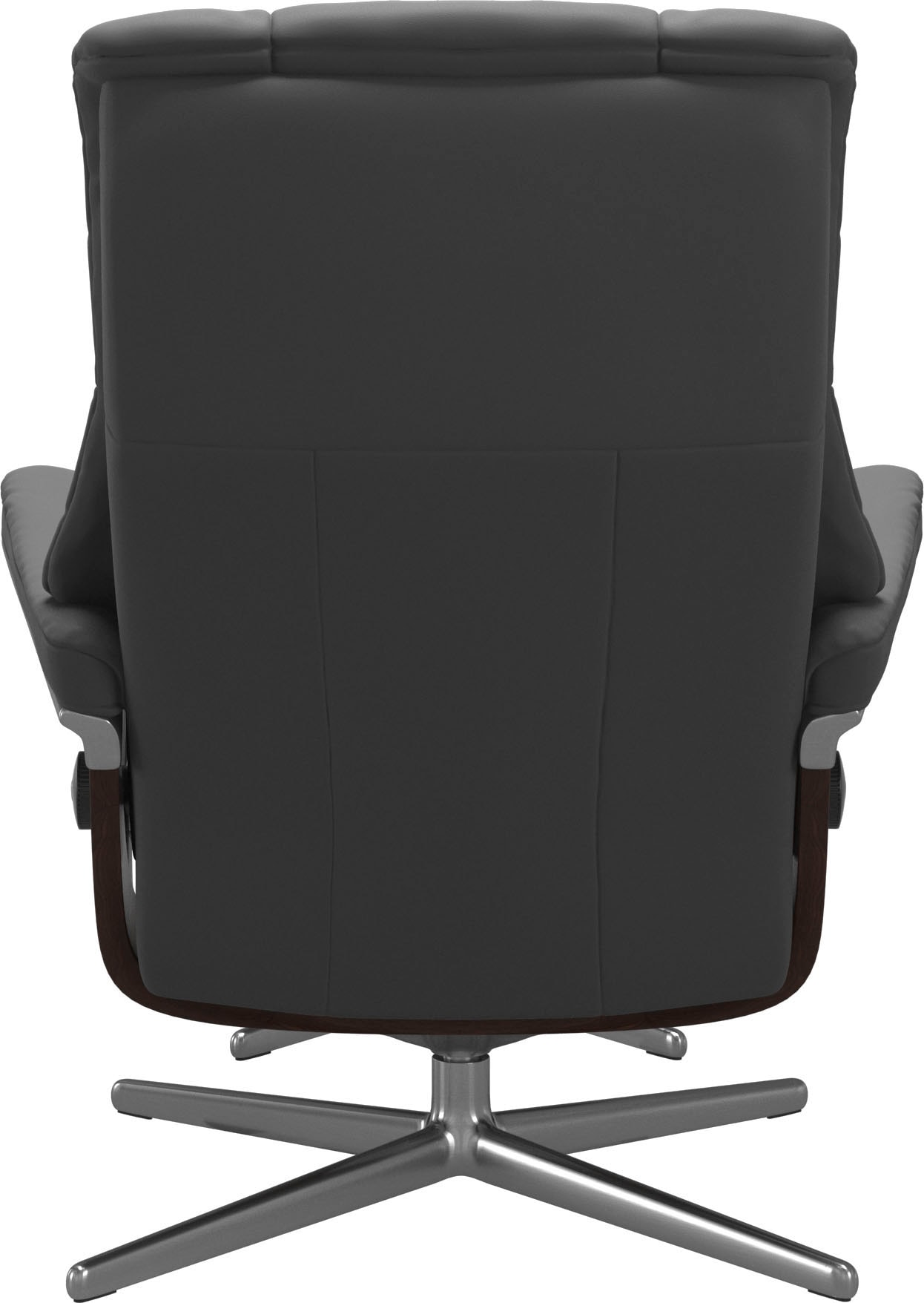 Stressless® Relaxsessel »Mayfair« Set, Relaxsessel mit Hocker,  mit Hocker, mit Cross Base, Größe S, M & L, Holzakzent Braun
