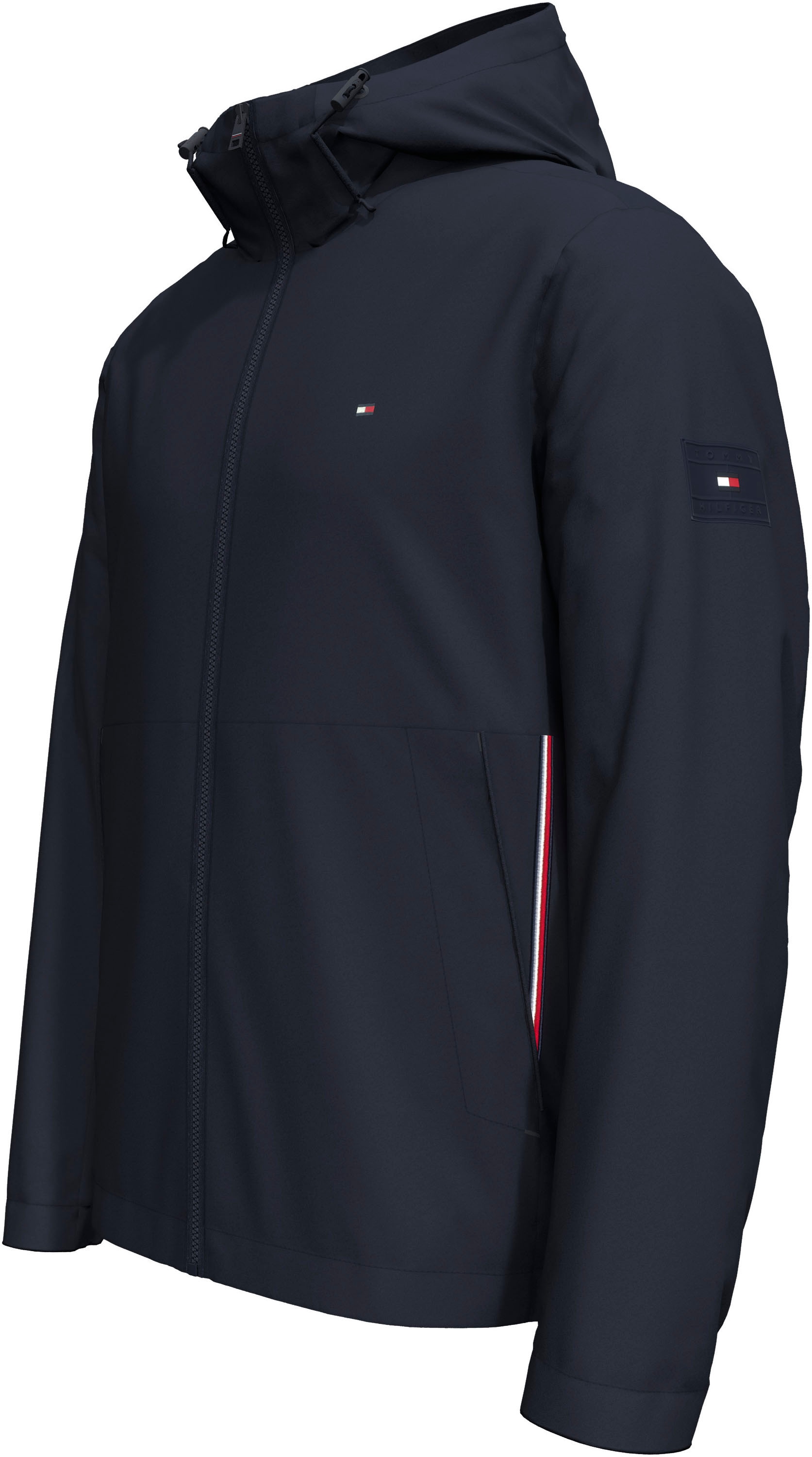 Tommy Hilfiger Outdoorjacke "RWB HOODED JACKET", mit Kapuze, mit verstellba günstig online kaufen