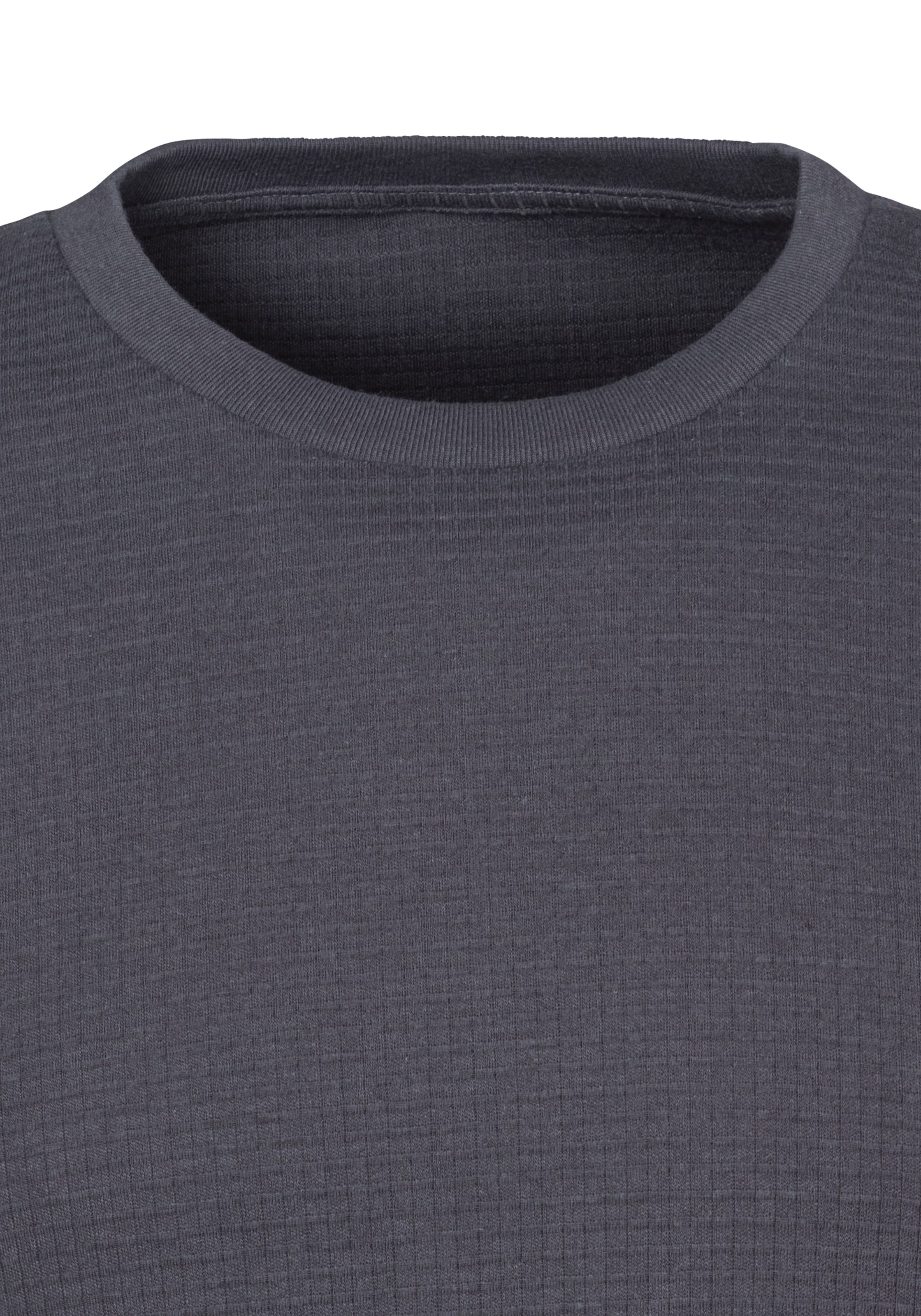 John Devin T-Shirt, Rundhalsshirt mit Struktur aus Baumwoll-Mix