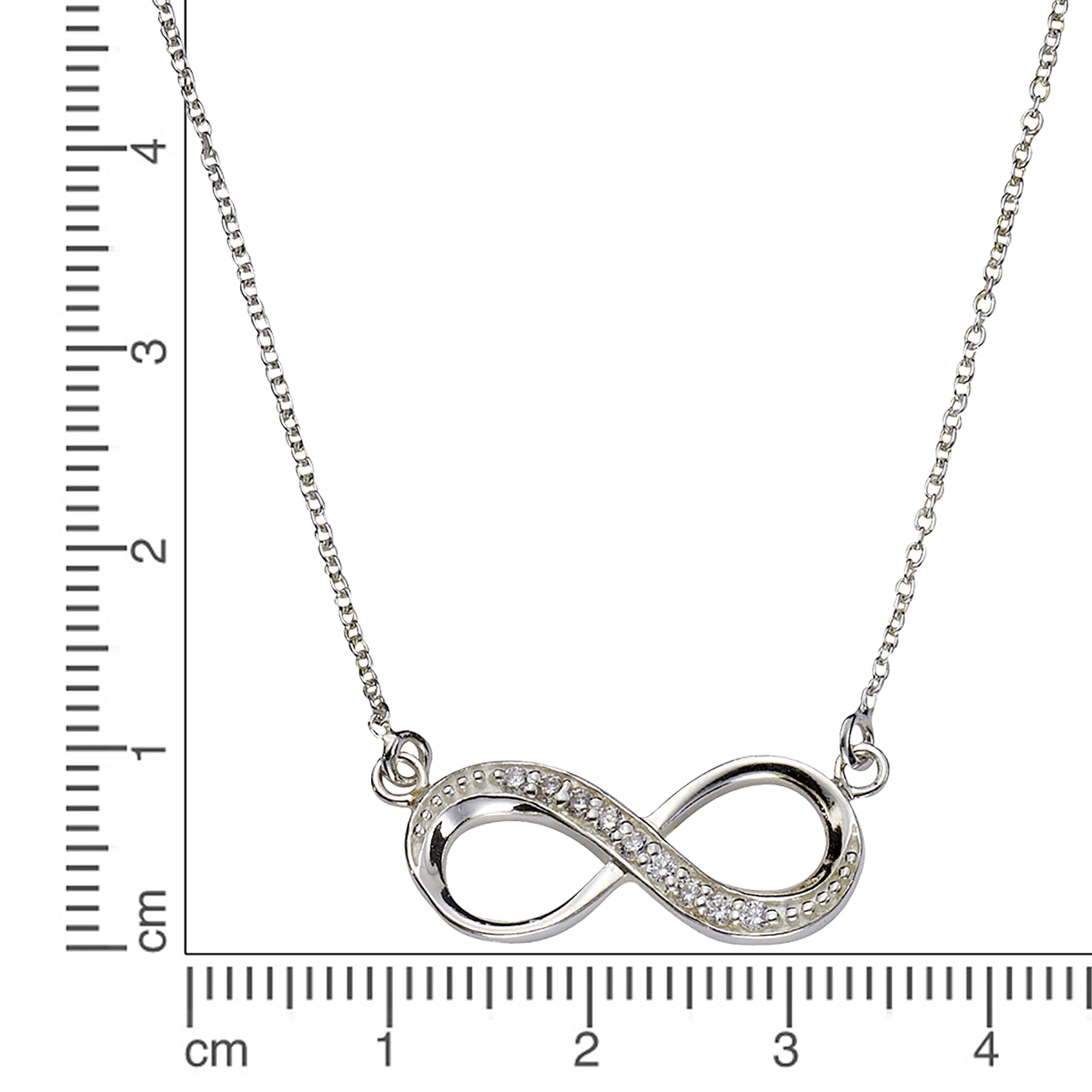 Zeeme Collierkettchen »Silber 925 mit Unendlichkeitszeichen 45cm lang«