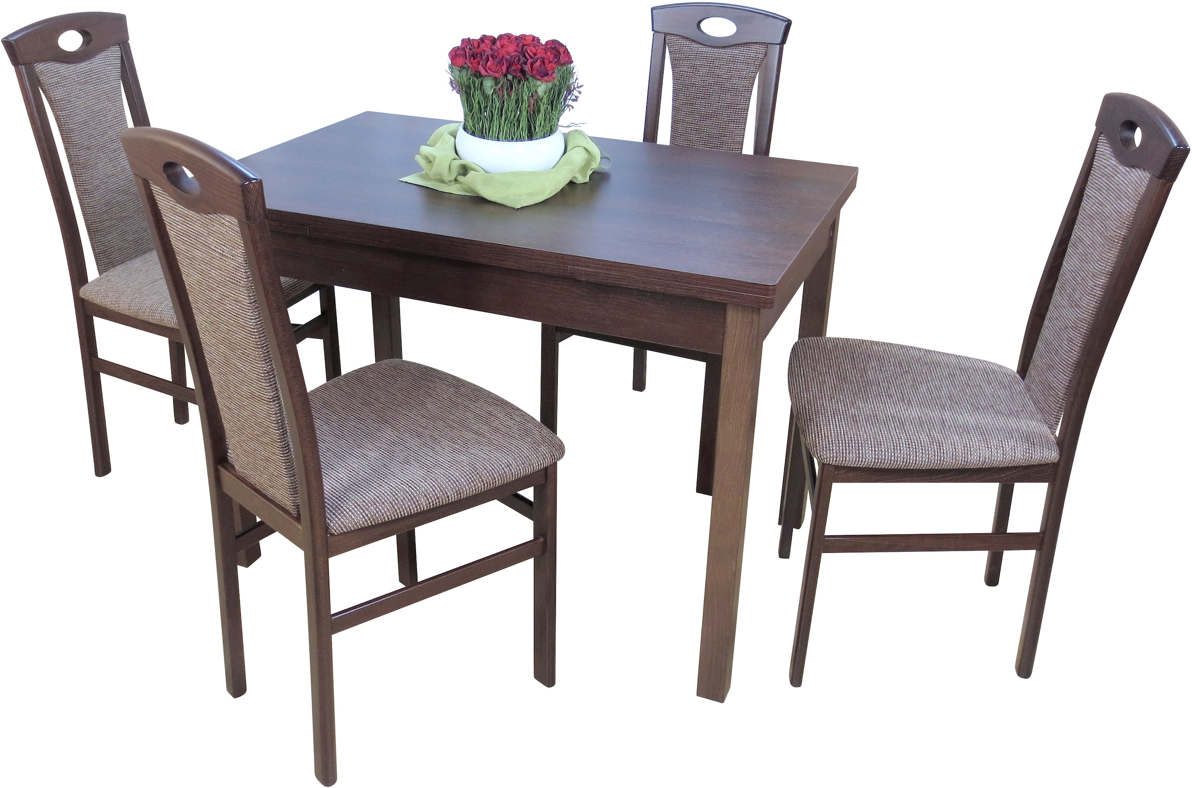 Essgruppe »5tlg. Tischgruppe«, (Spar-Set, 5 tlg., 5tlg. Tischgruppe), Stühle montiert