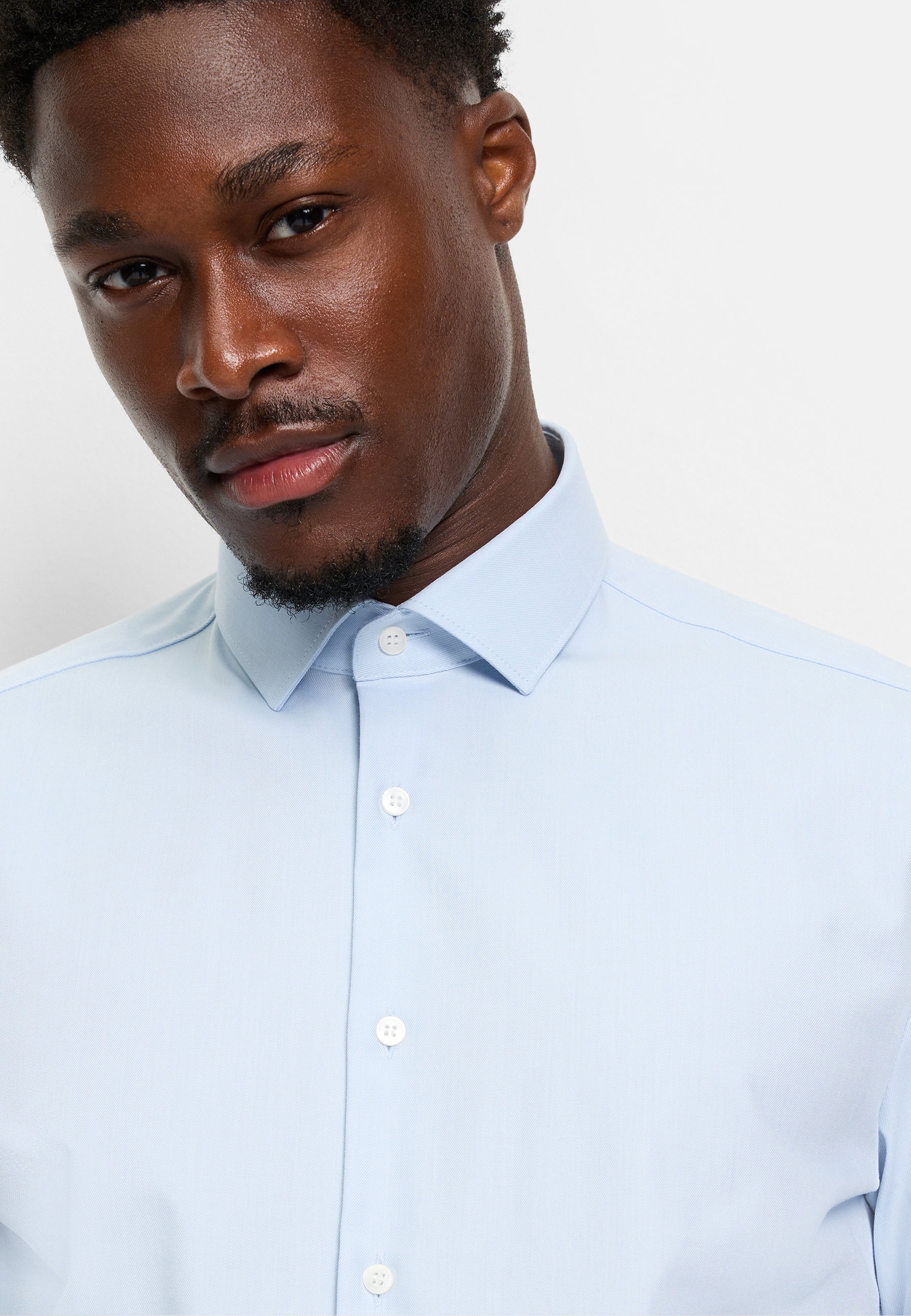 OLYMP Level Five 24/Seven Herren Businesshemd Blau 46 3