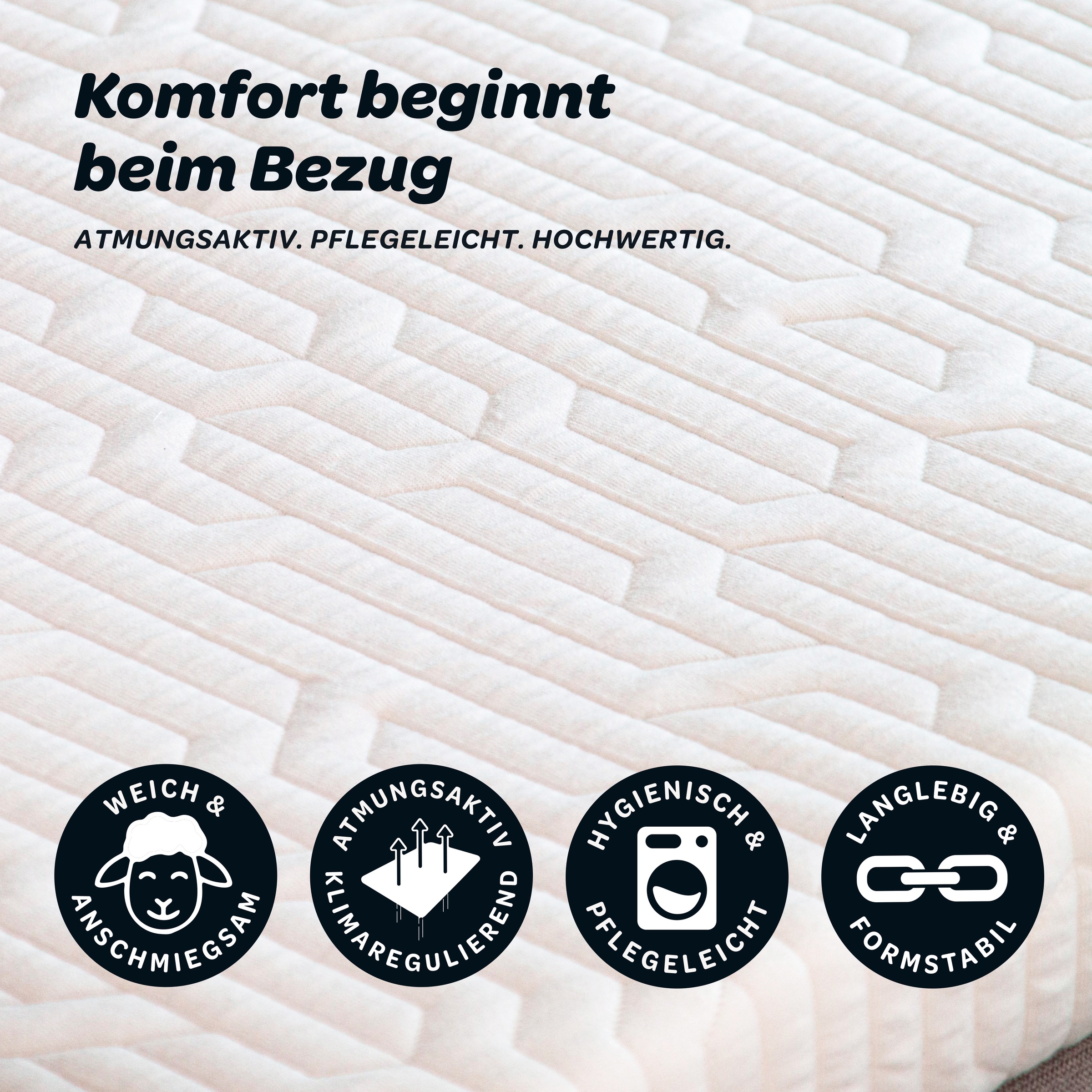 Dunlopillo Topper "Elements, Premium Viscotopper 90x200 & 140x200 cm & weitere Größen" Matratzentopper Made in EU Geeignet für Boxspringbetten