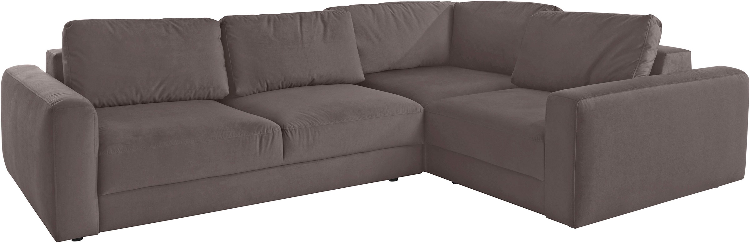 Places of Style Ecksofa »Bloomfield, L-Form«, extra tiefe Sitzfläche, wahlweise mit Sitztiefenverstellung
