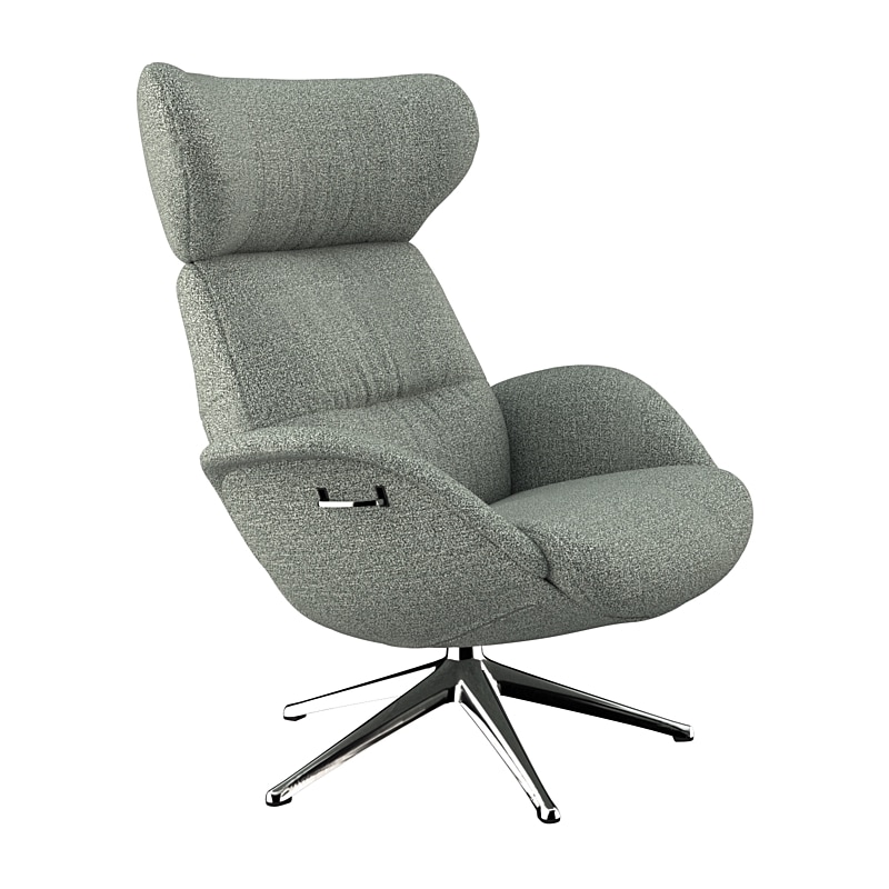 FLEXLUX Relaxsessel »More, Funktionsessel, Polstersessel, Armlehnensessel, TV-Fernsehsessel«, Premium Komfort, Rücken- und Kopfteilverstellung, Drehbar, Fuß Alu