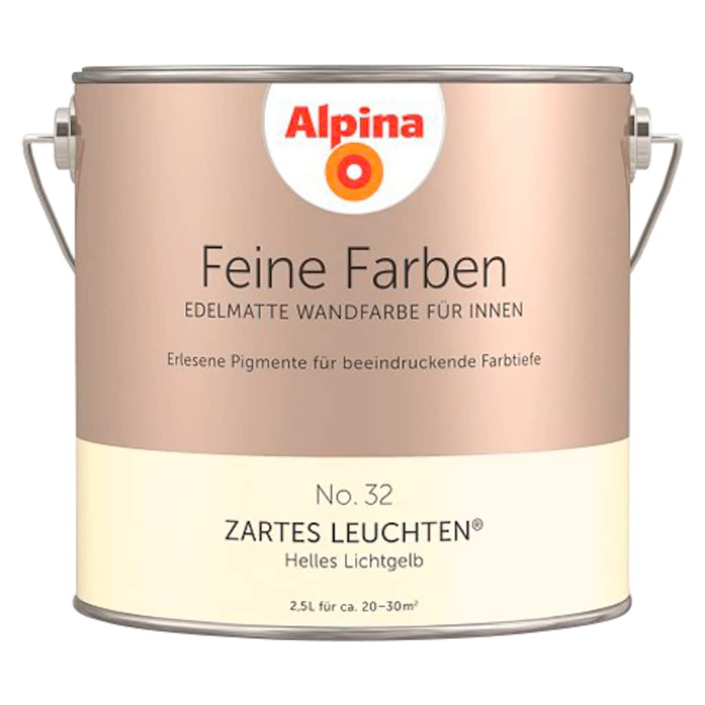 Alpina Wand- und Deckenfarbe »Feine Farben No. 32 Zartes Leuchten®«