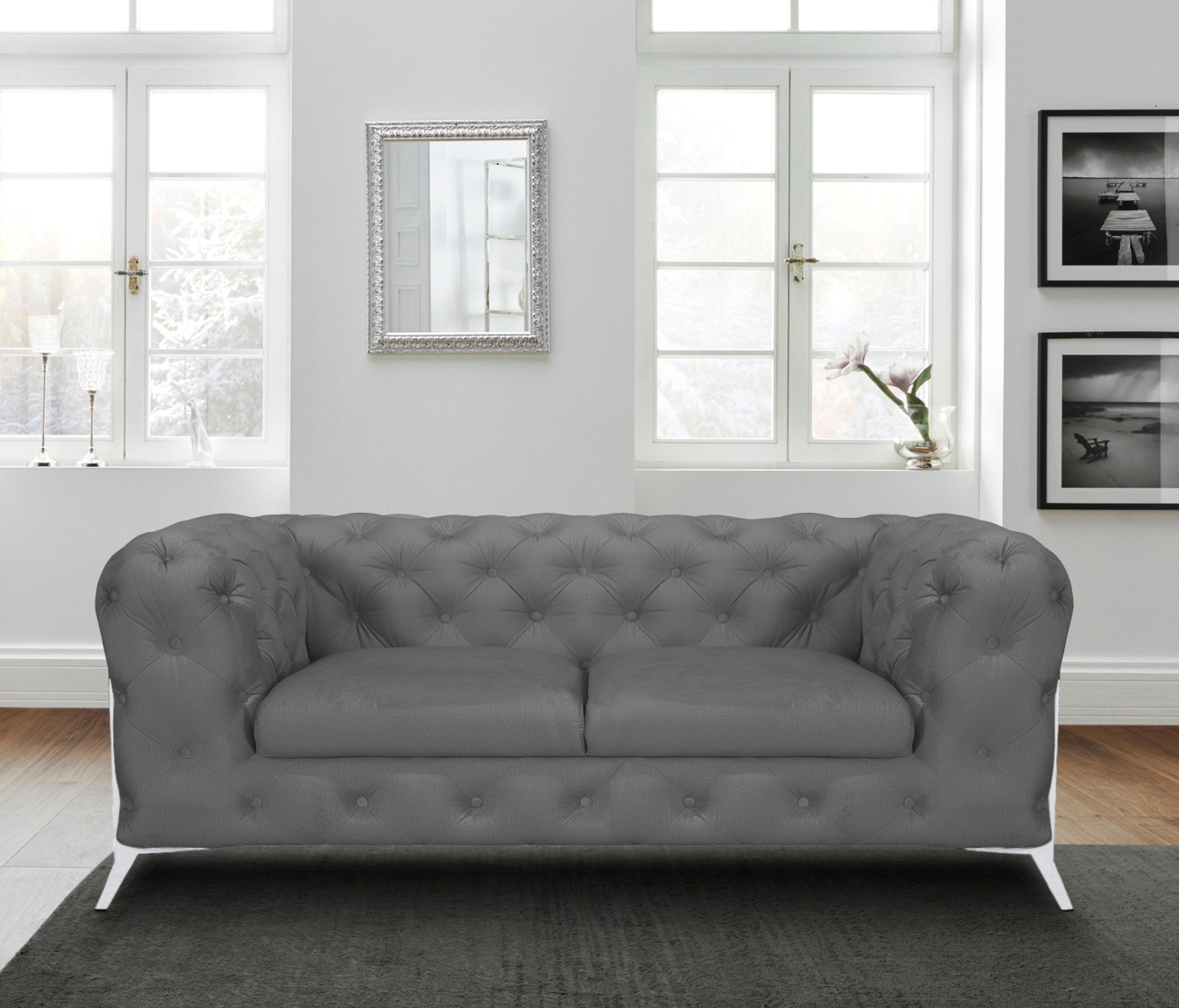 Home affaire Chesterfield-Sofa "Amaury" aufwändige Knopfheftung, moderne Ch günstig online kaufen