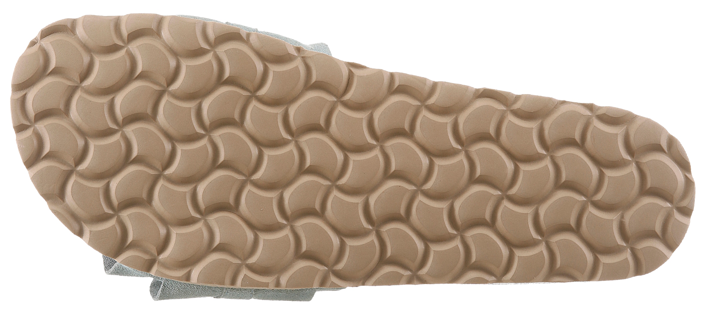 VERBENAS Pantolette »Rocio Roda«  Sommerschuh, Flat mit geschwungenen Laschenstoff