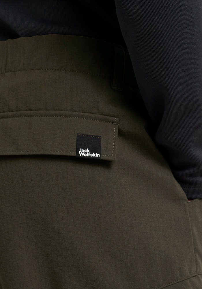 Cargohose JACK WOLFSKIN "YUMA CARGO PANTS W", Damen, Gr. 42, Normalgrößen, obsidianmoss, Obermaterial: 66% Polyester, 34% Baumwolle. Futter: 65% Polyester, 35% Baumwolle, Hosen Cargohose 3