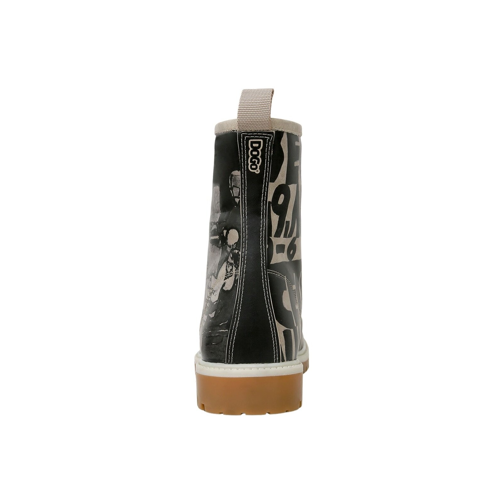 DOGO Schnürboots »Longe Boots Schnürstiefel Supper Blackwhite Damen Stiefeletten«, Handgefertigt