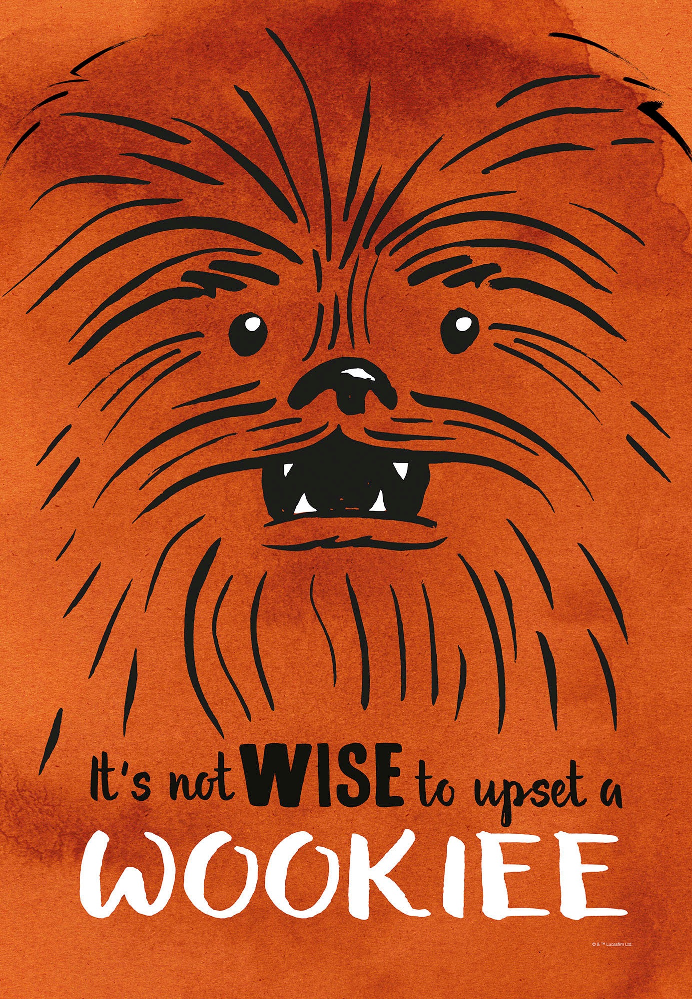 Komar Leinwandbild "Star Wars Don´t Upset Wookiee - Größe 40 x 60 cm", Disn günstig online kaufen