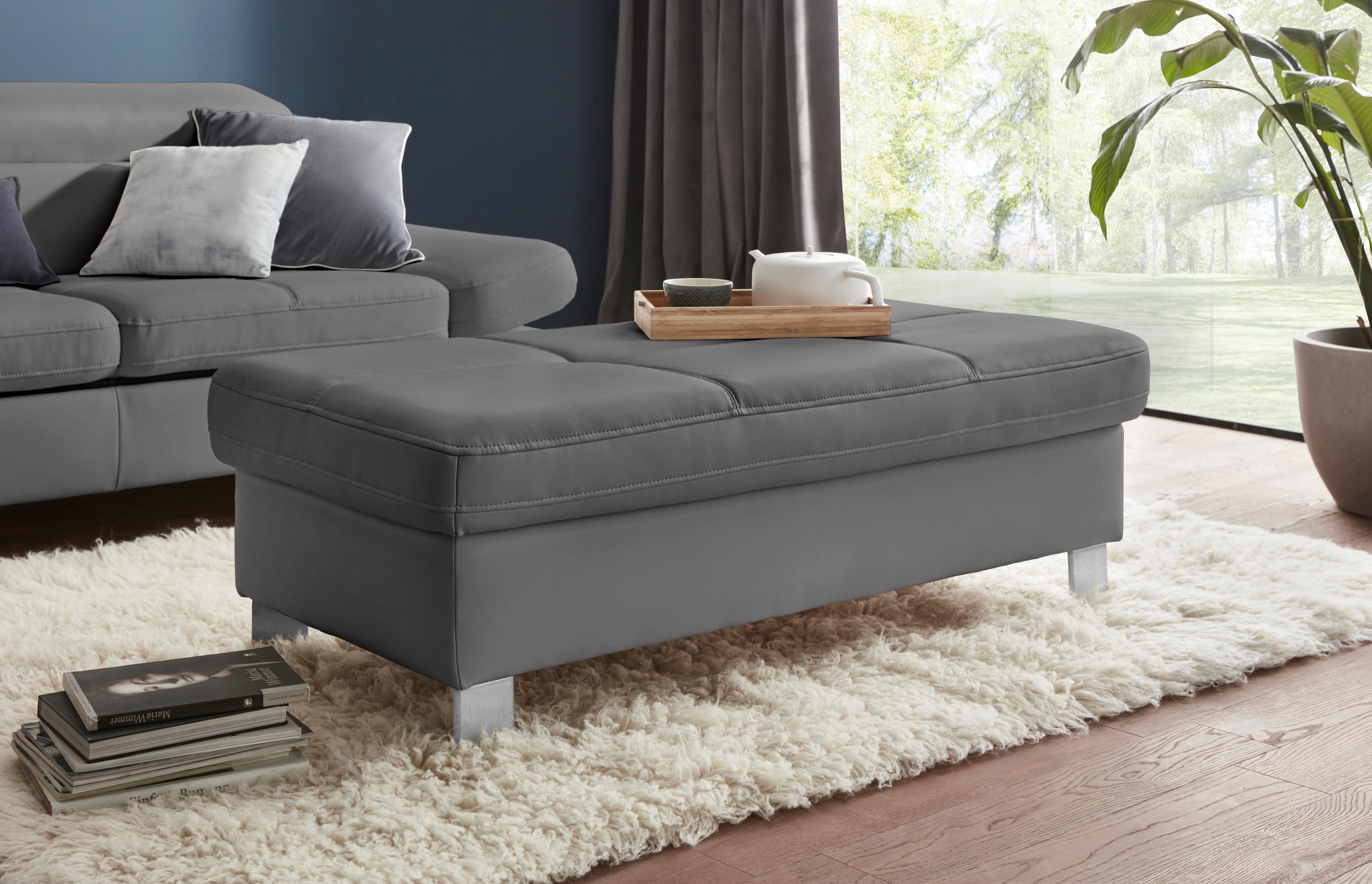 exxpo - sofa fashion Hocker "Fiji Bankhocker mit Staufach unter der Sitzfläche" elegant modern mit toller Detailverarbeitung