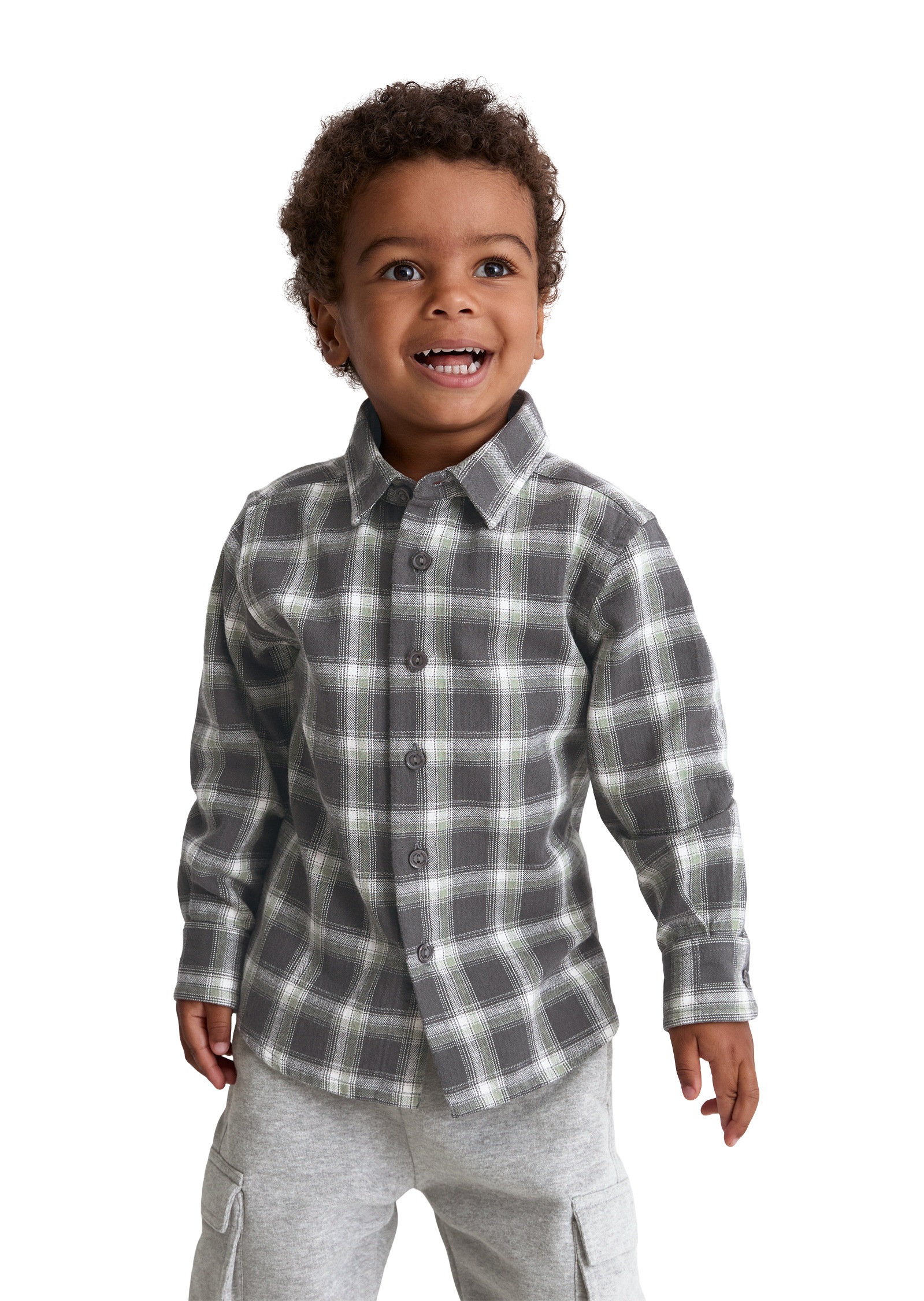 Thumbnail - Marc OPolo Langarmhemd "aus Baumwolle in Flanell-Optik"