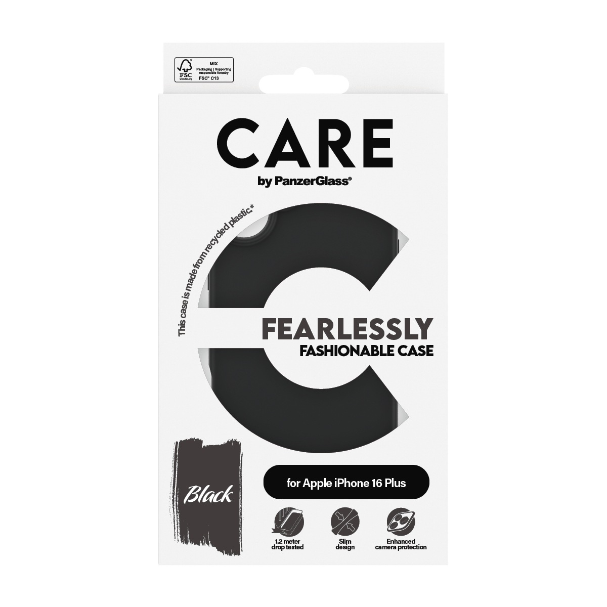 CARE by PanzerGlass Handyhülle »Fearlessly Fashionable Case für Apple iPhone 16 Plus«, Backcover, Schutzhülle, Handyschutzhülle, Case, Schutzcase, stoßfest