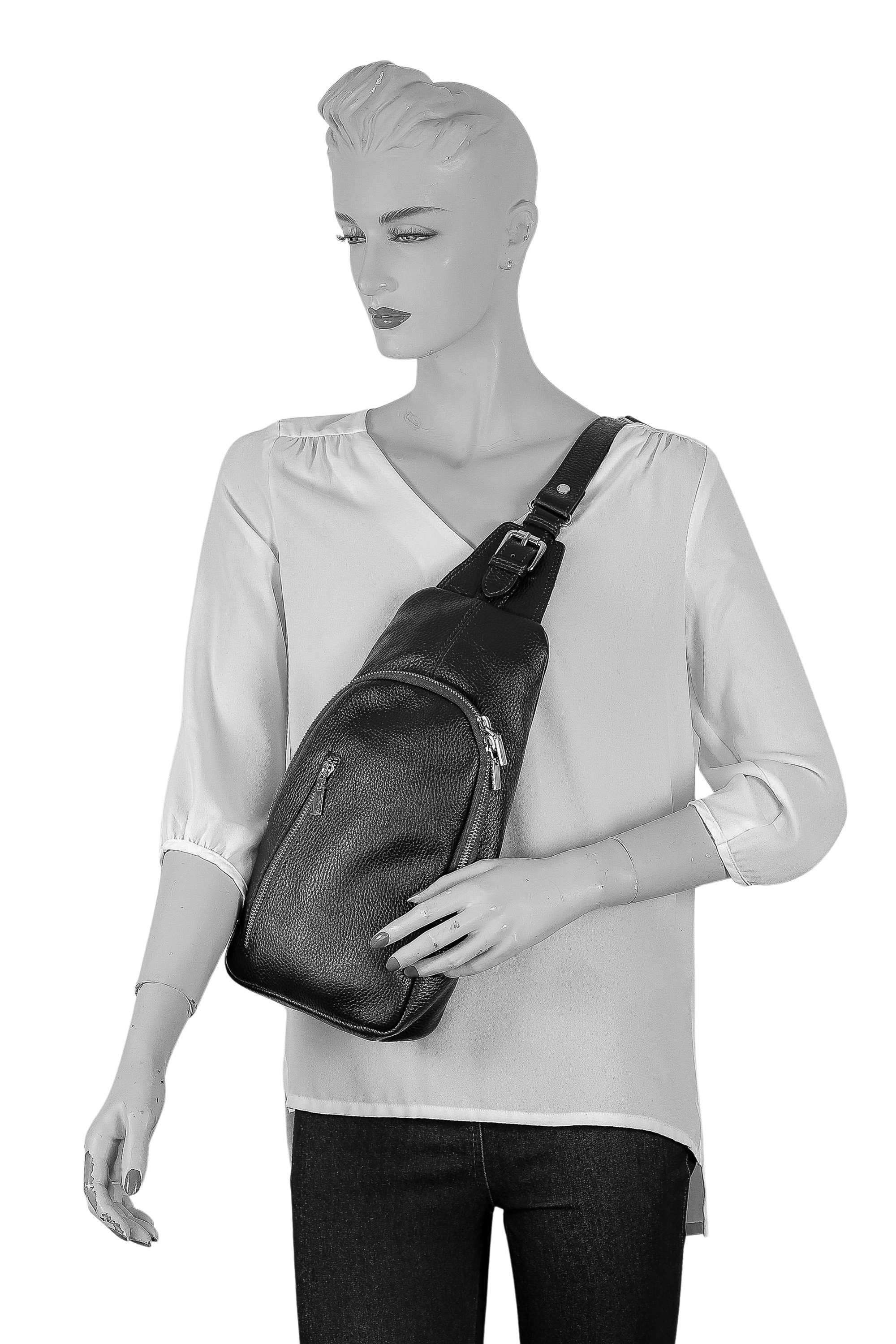 COLLEZIONE ALESSANDRO Umhängetasche »Betty«, echtes Leder, viele Fächer