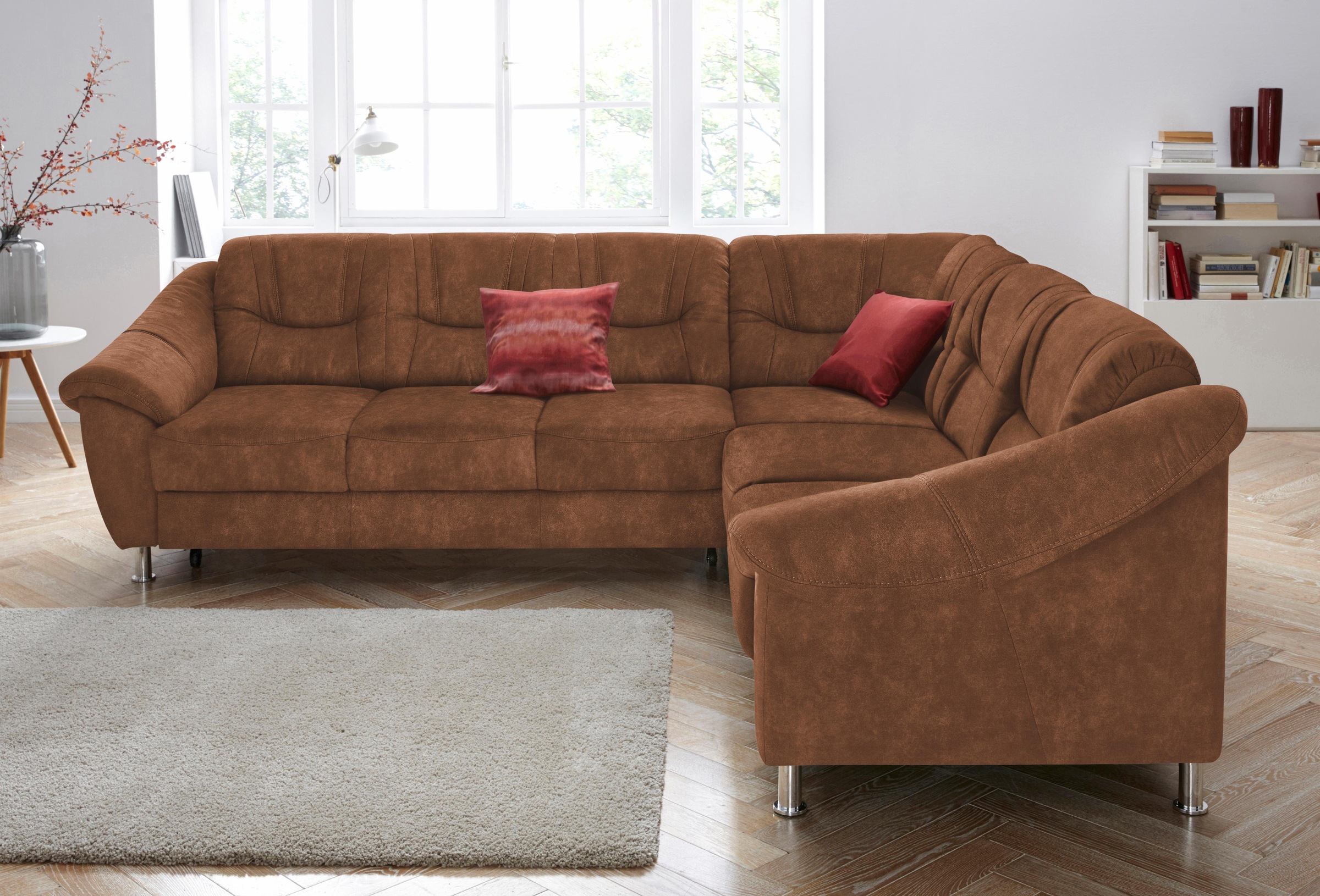 sit&more Ecksofa "Salsa L-Form" mit Federkern, wahlweise mit Schlaffunktion