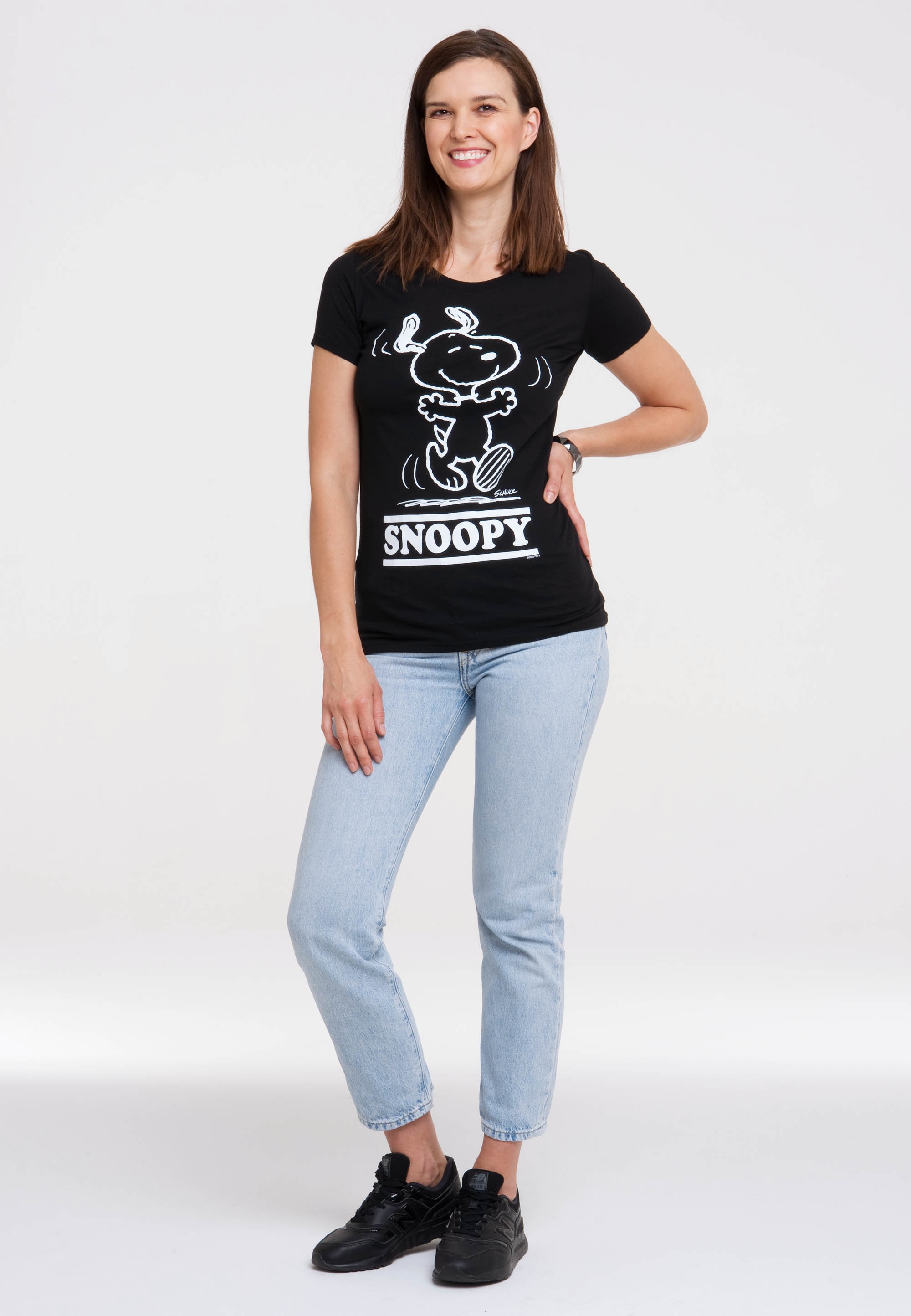 LOGOSHIRT T-Shirt »Snoopy - Happy«, mit lizenziertem Original-Print