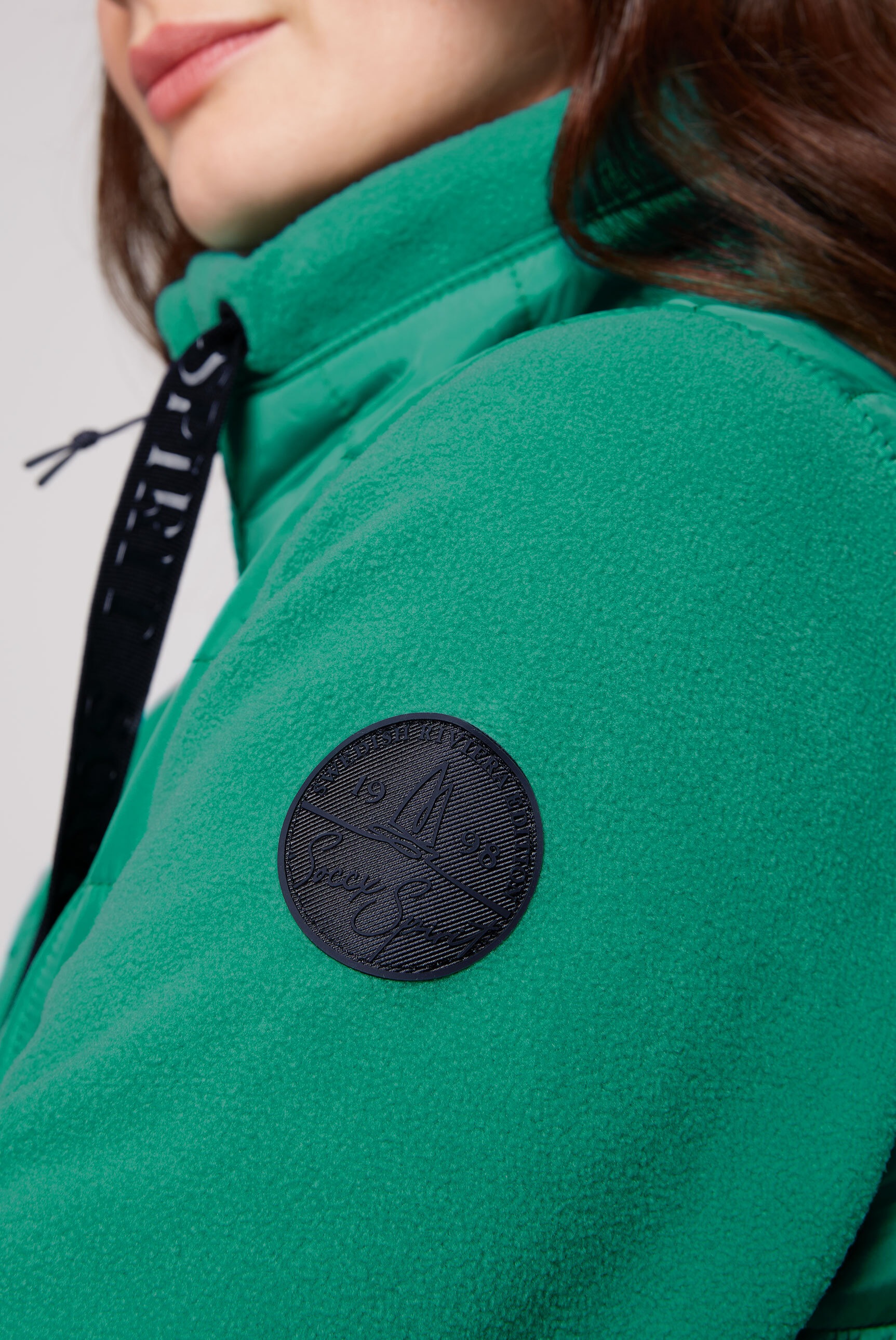 SOCCX Fleecejacke, ohne Kapuze, mit Stehkragen