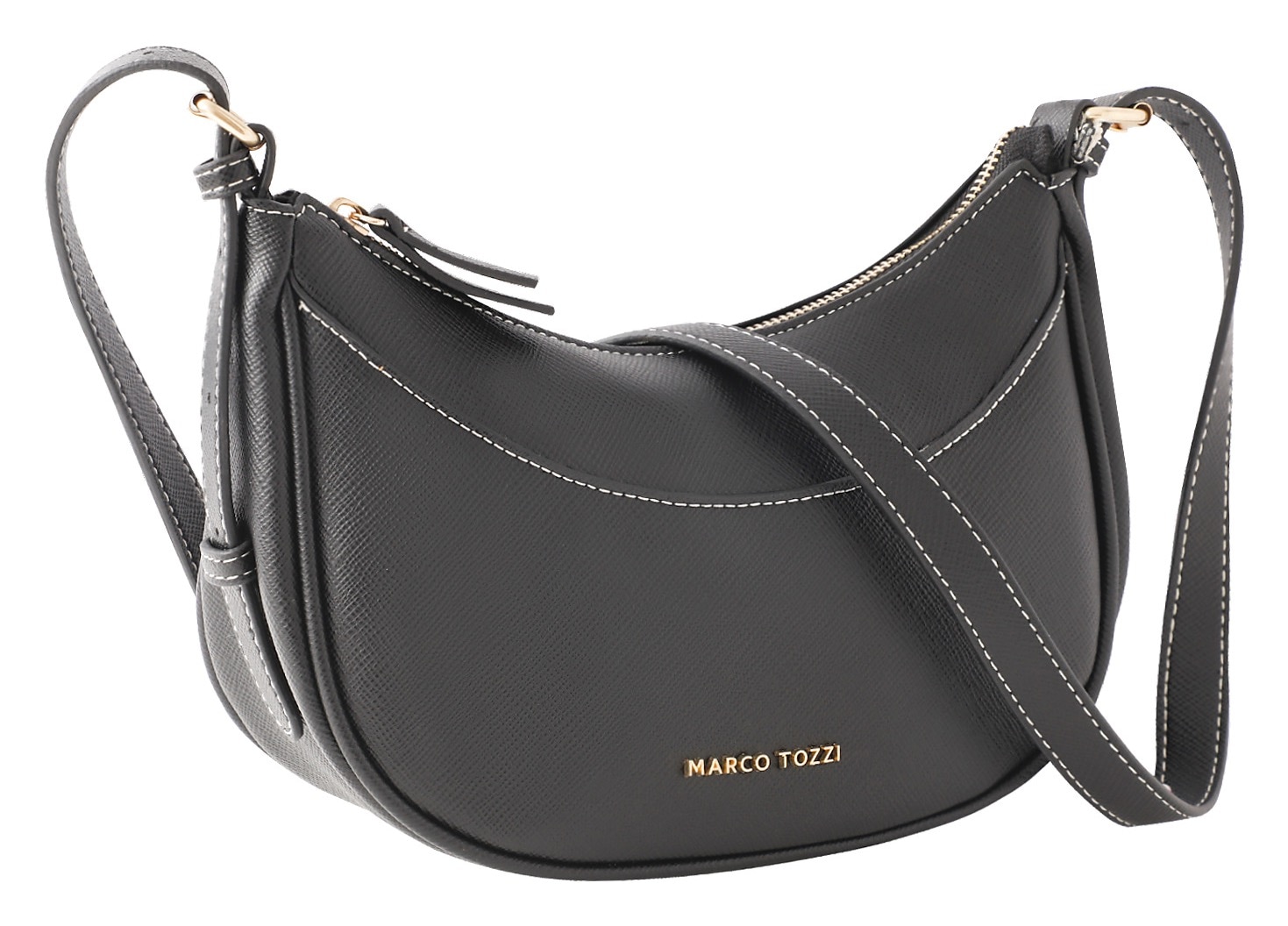 MARCO TOZZI Umhängetasche Hobo, Umhängetasche mit Logoschriftzug