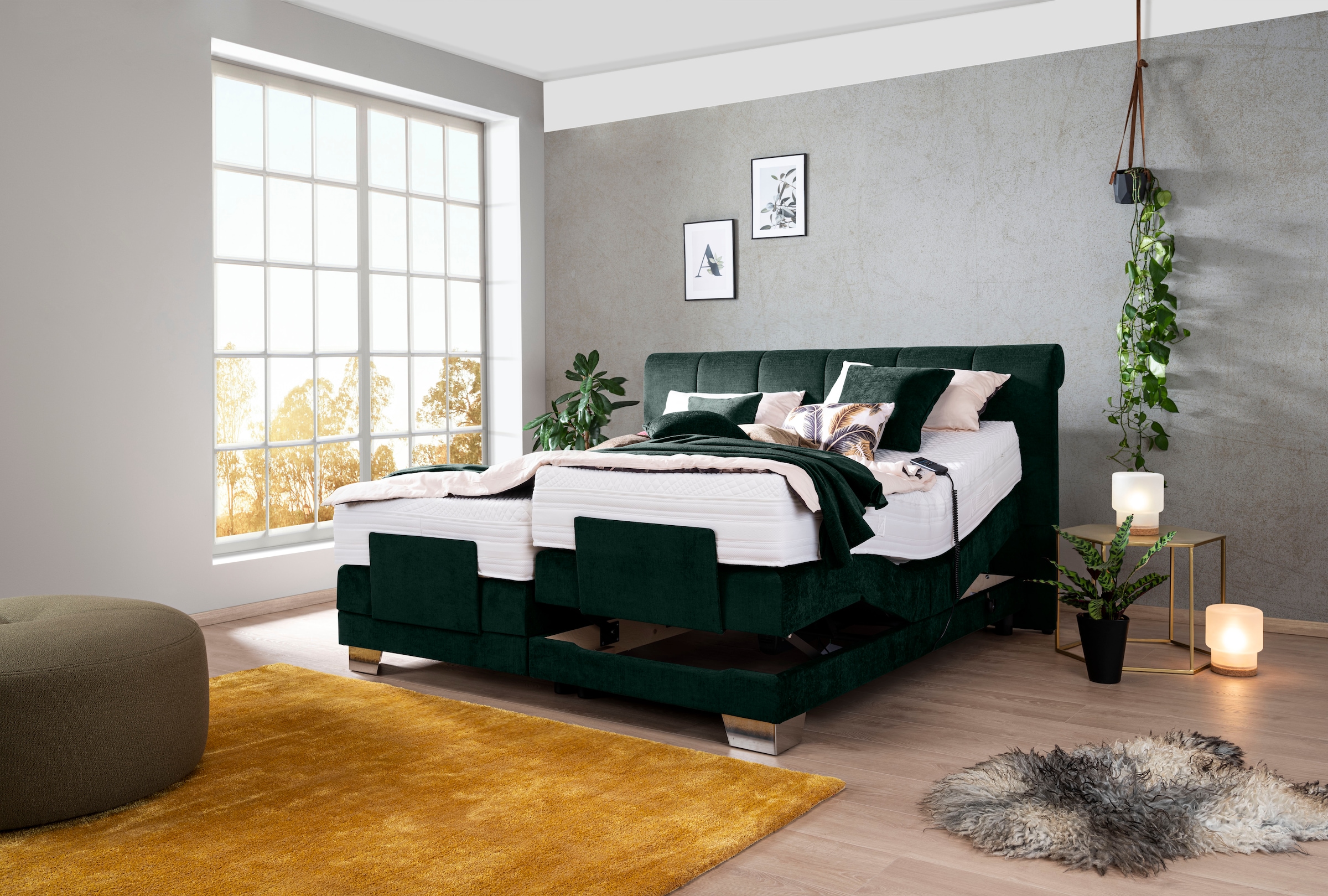 ADA trendline Boxspringbett »Imilia«, mit motorischer Verstellung, inklusive Matratze