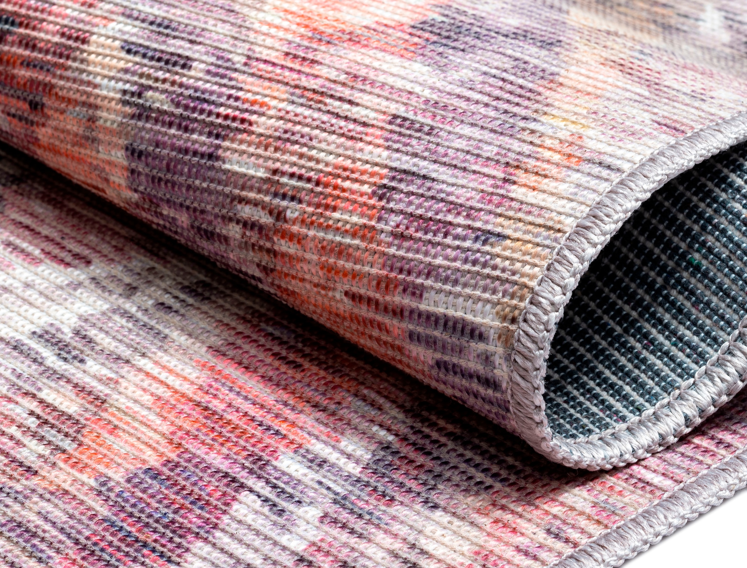 my home Teppich »Oryn«, rechteckig, 8 mm Höhe, Flachgewebe, modern kariert, In- und Outdoor geeignet