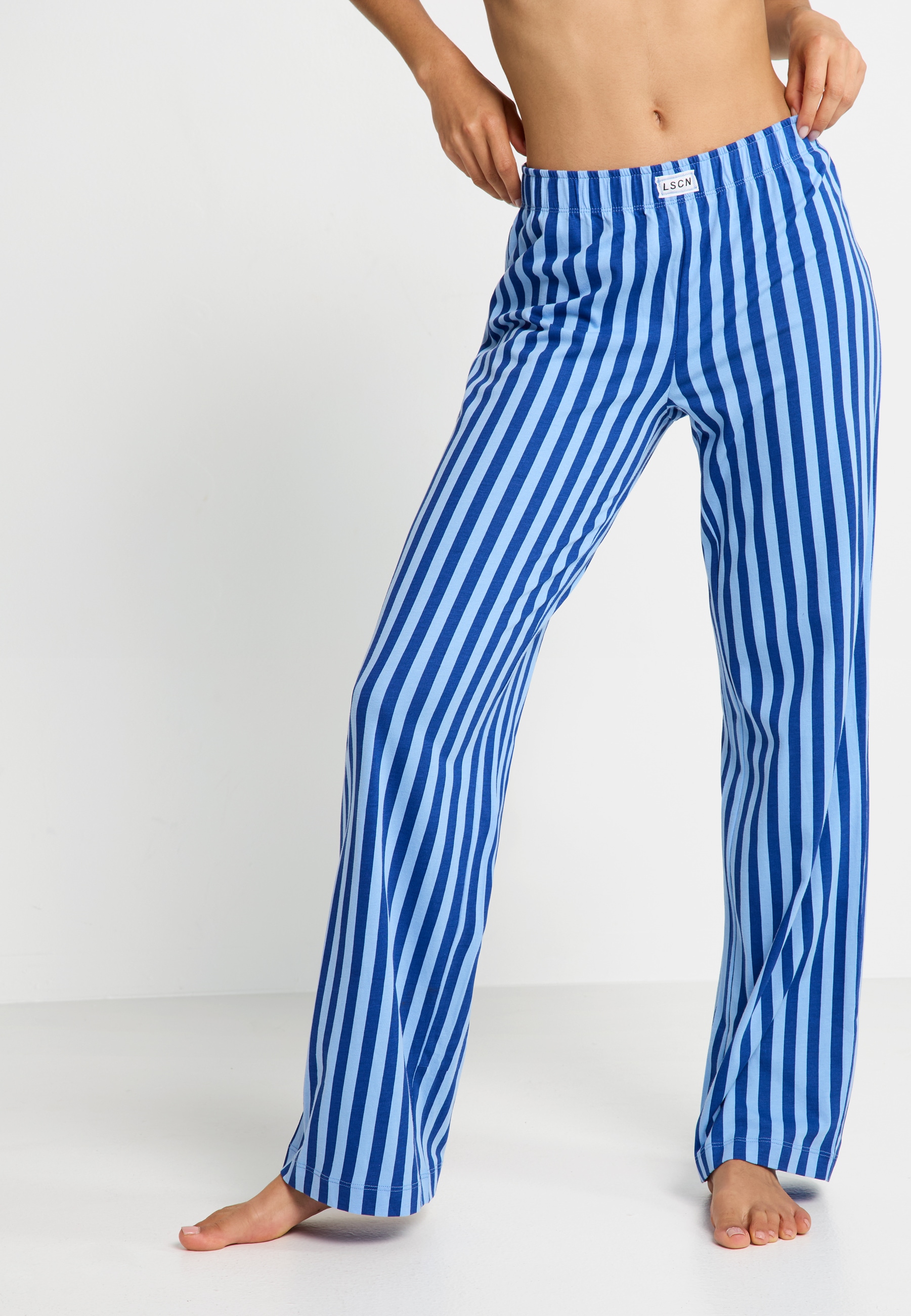 LSCN by LASCANA Pyjamahose mit weitem Bein günstig online kaufen