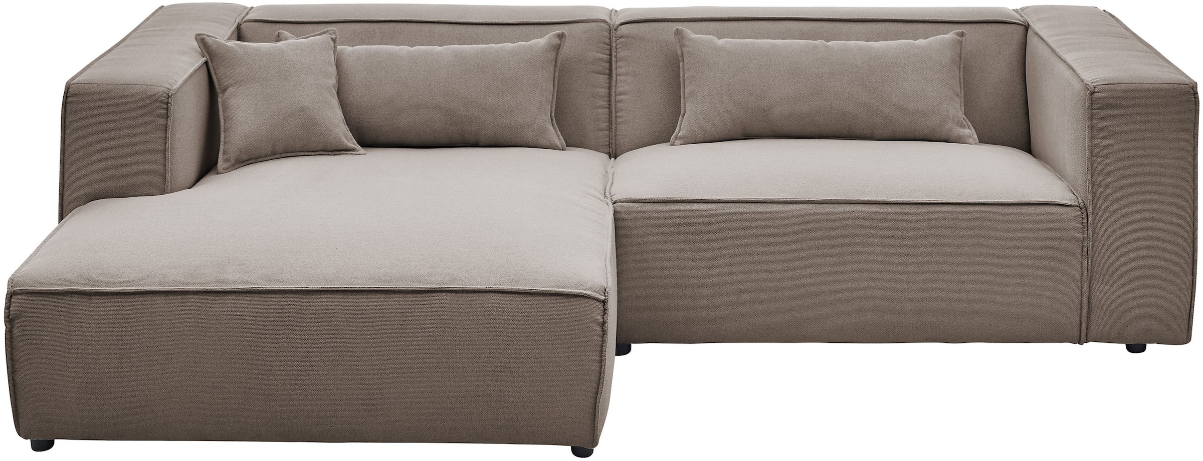LeGer Home by Lena Gercke Ecksofa "PIARA mit Kedernaht, Cord, Leinenoptik o günstig online kaufen