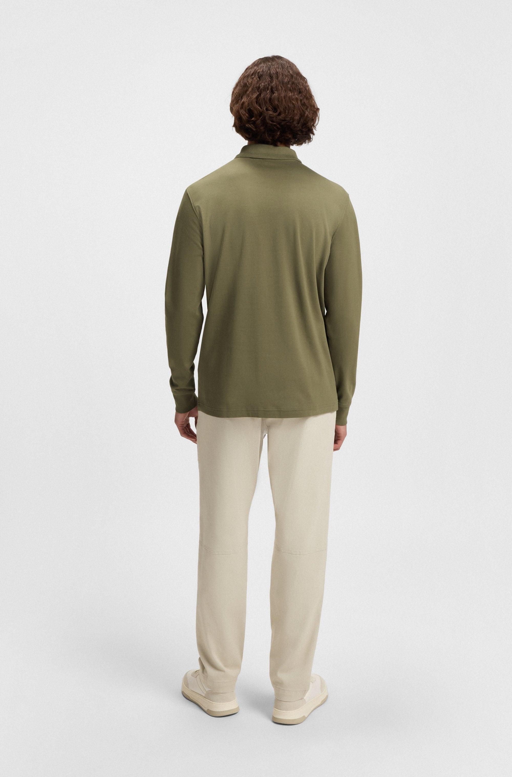 BOSS ORANGE Poloshirt »Pe_interlock_long«, mit Polokragen
