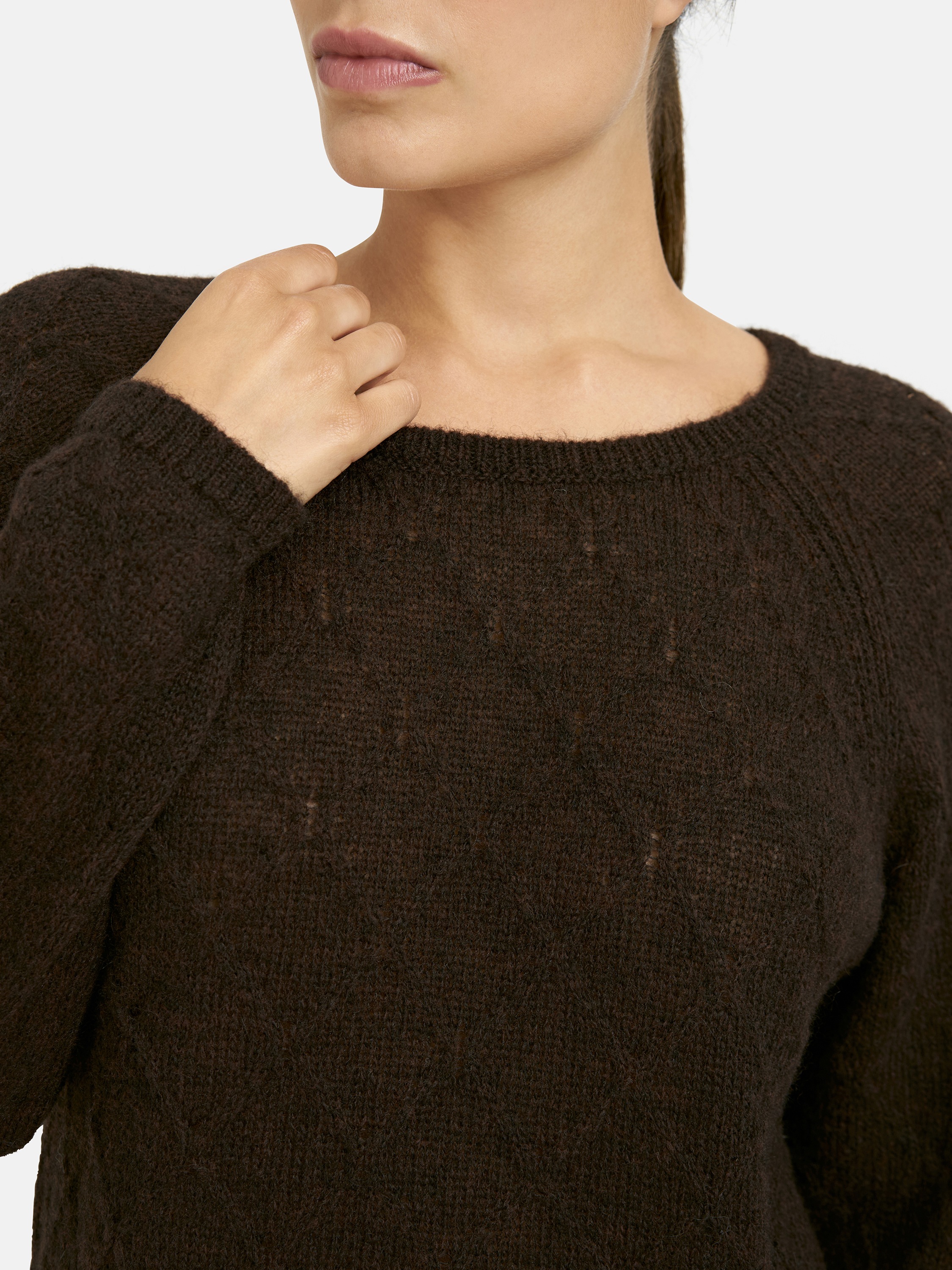 Thumbnail - Milano Italy Rundhalspullover aus Feinstrick