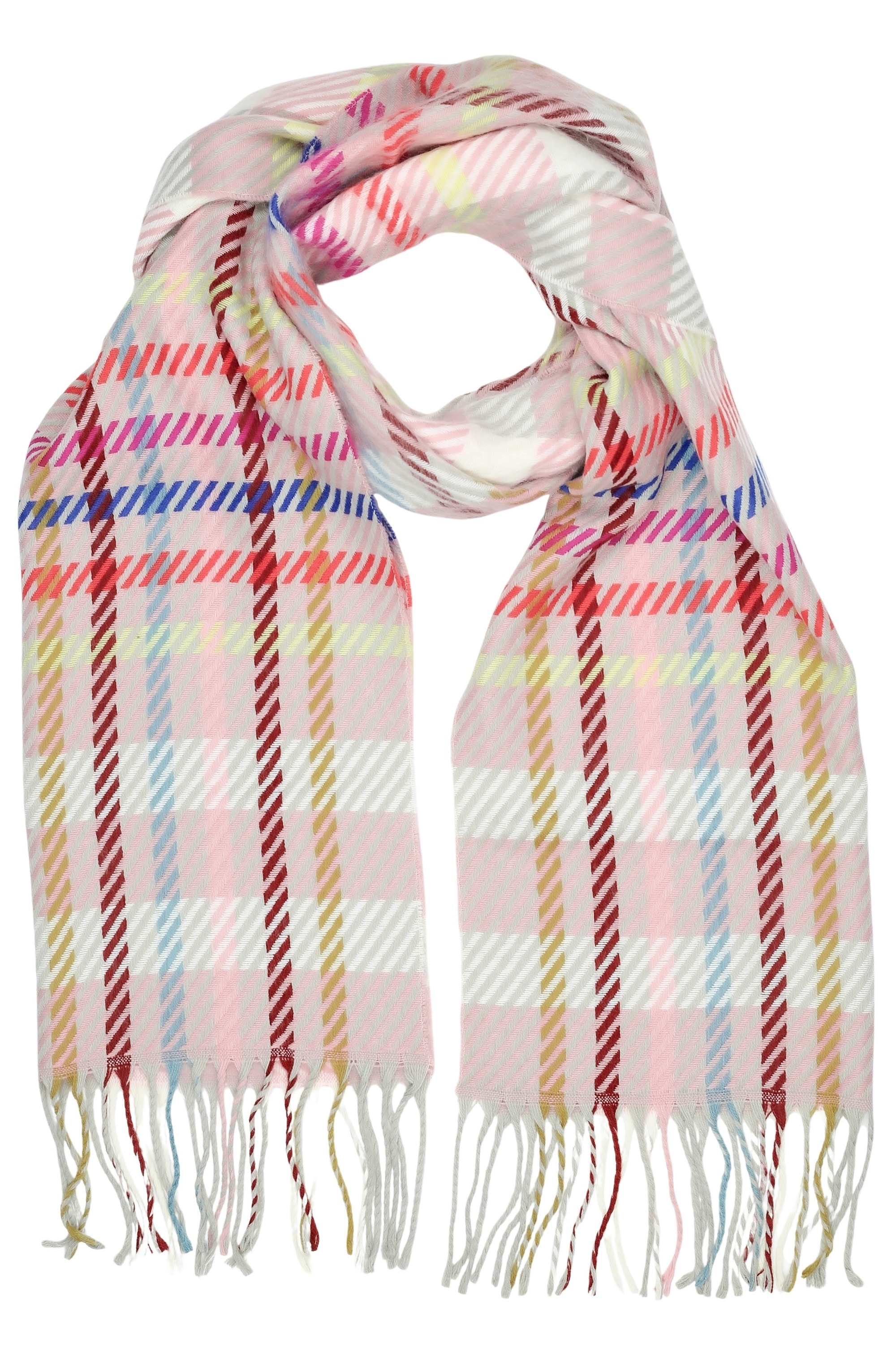 COLLEZIONE ALESSANDRO Wollschal »Bright«, moderner Karoschal, Made in Italy