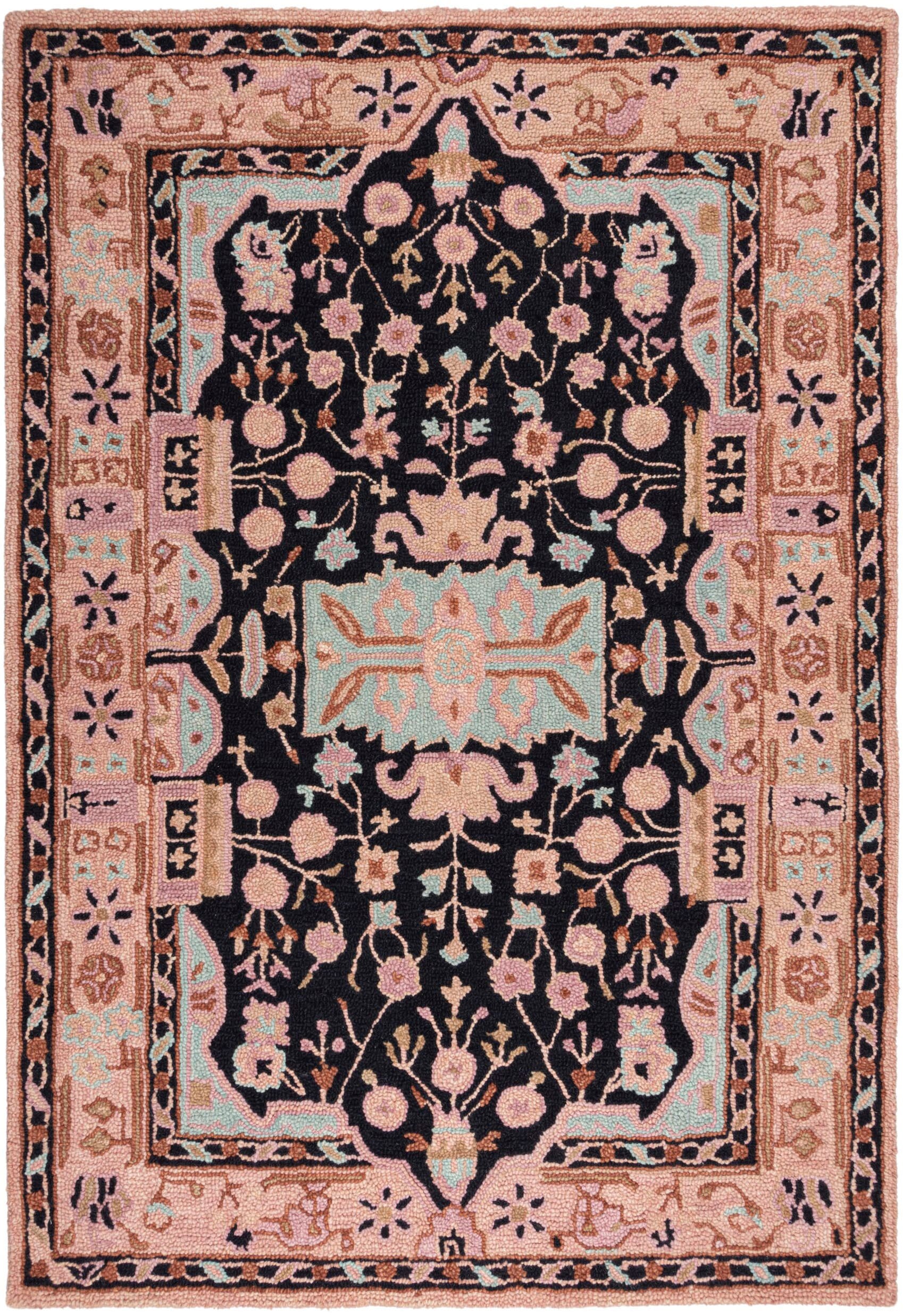 FLAIR RUGS Wollteppich "Blossom 3D Effekt" rechteckig 5 mm Höhe Wolle, Tepp günstig online kaufen