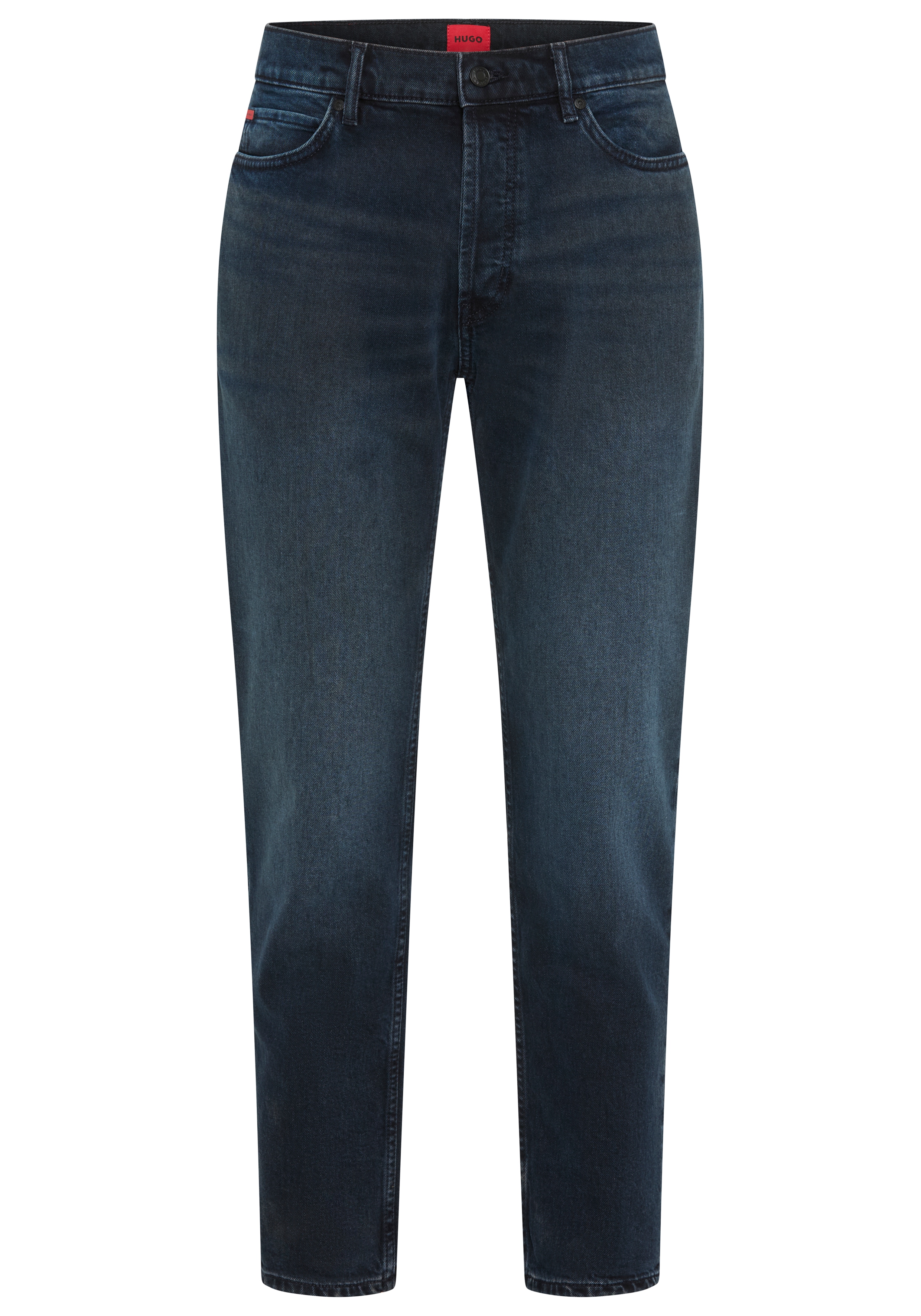 HUGO Tapered-fit-Jeans "HUGO 634" aus Stretch-Denim, mit Knopfleiste