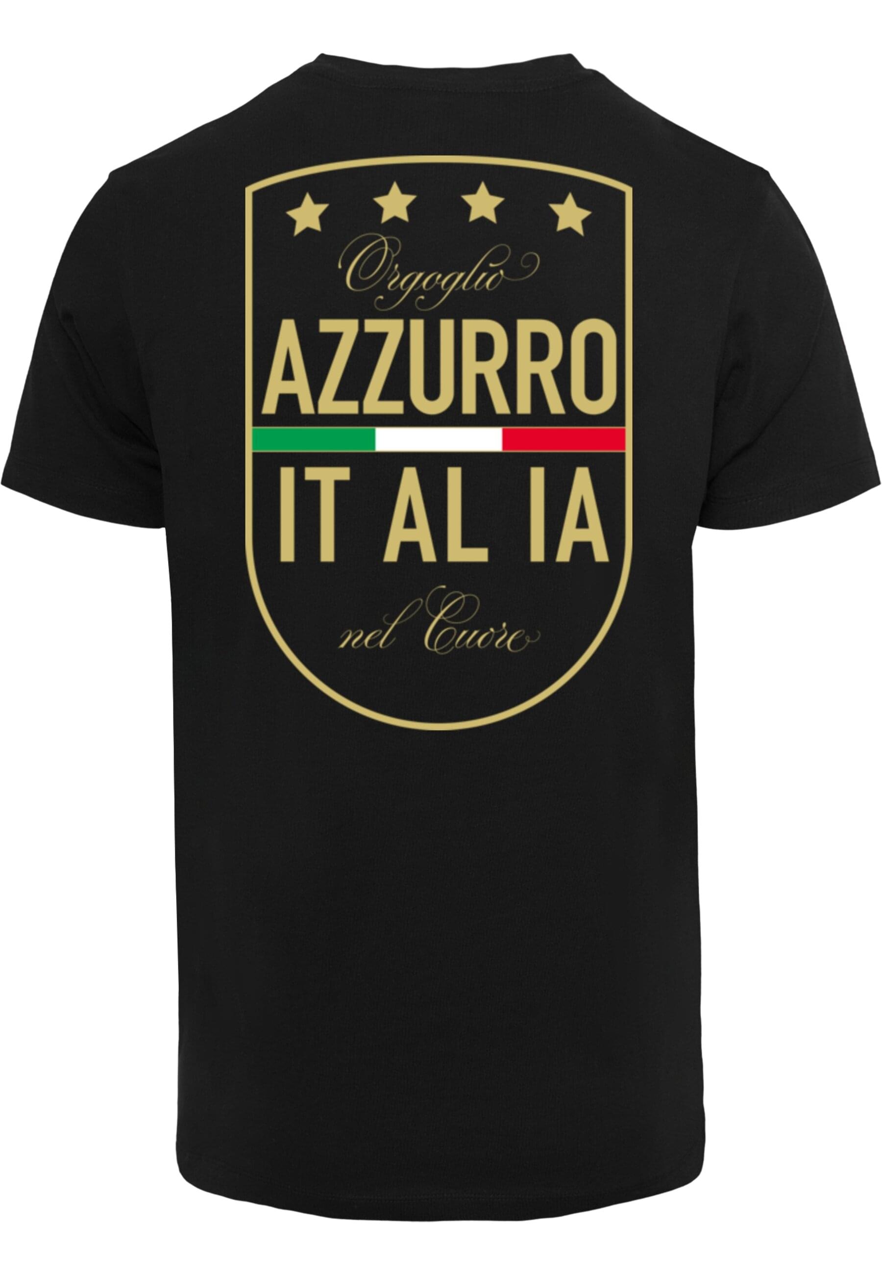 MisterTee T-Shirt »MisterTee Azurro Italia Crest Tee«, (1 tlg.)