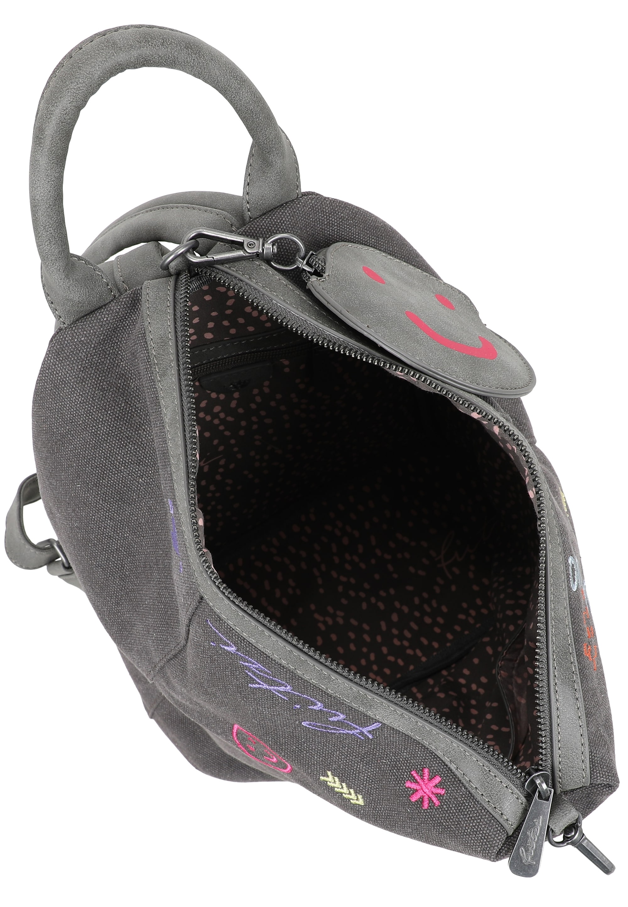 Fritzi aus Preußen Sportrucksack »Marit Limited Embro Fun« mit Stickdetails und abnehmbarem Pocket-Anhänger