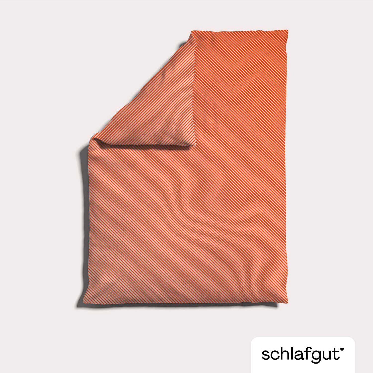 Schlafgut Bettbezug »Woven Satin Fade mit feinen Streifen«, (1 St.), mit Farbverlauf, Mix & Match: passender Kissenbezug erhältlich