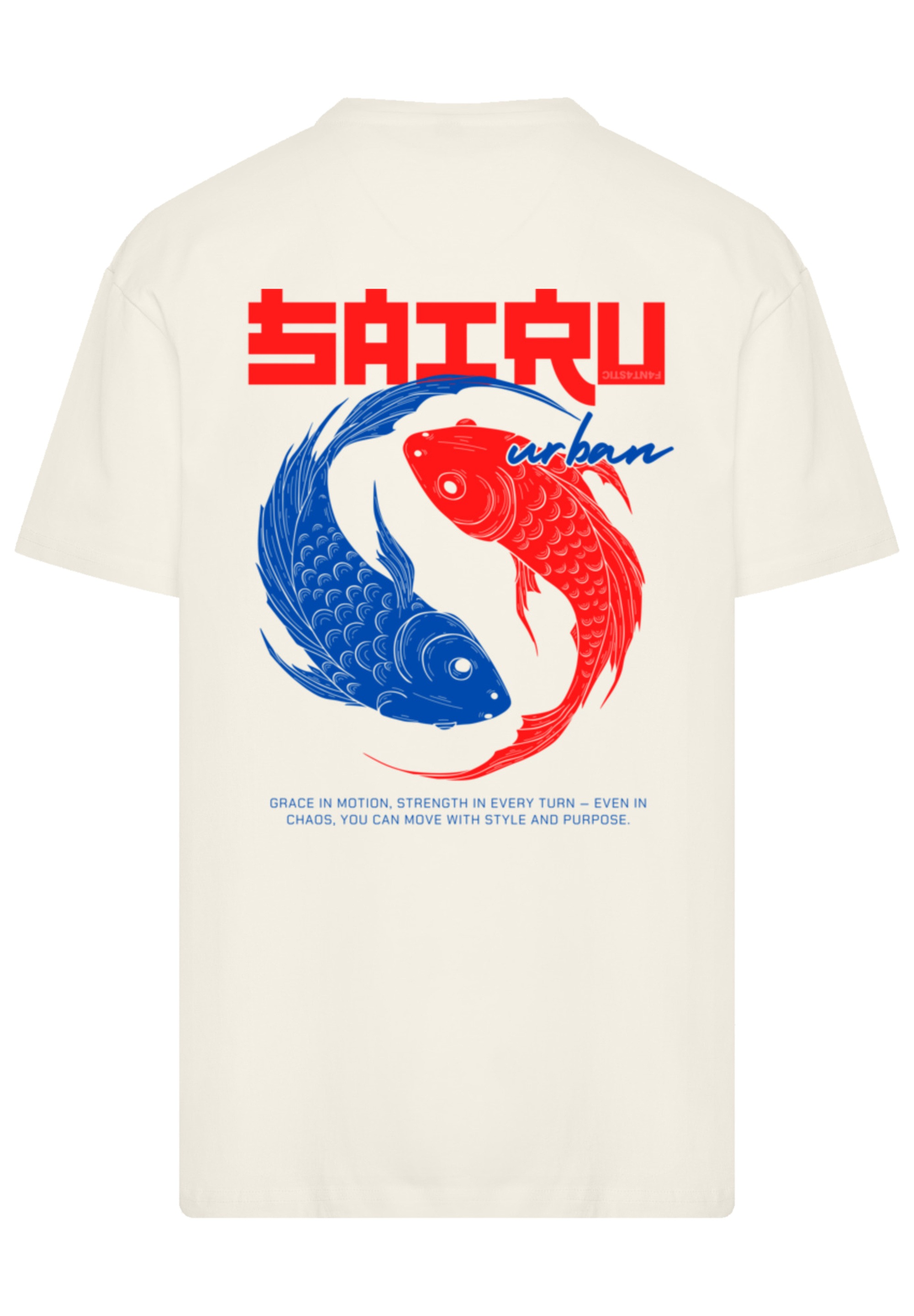F4NT4STIC T-Shirt »Koi Fish Oversize Japan Streetstyle«, Japan Streetwear Styles