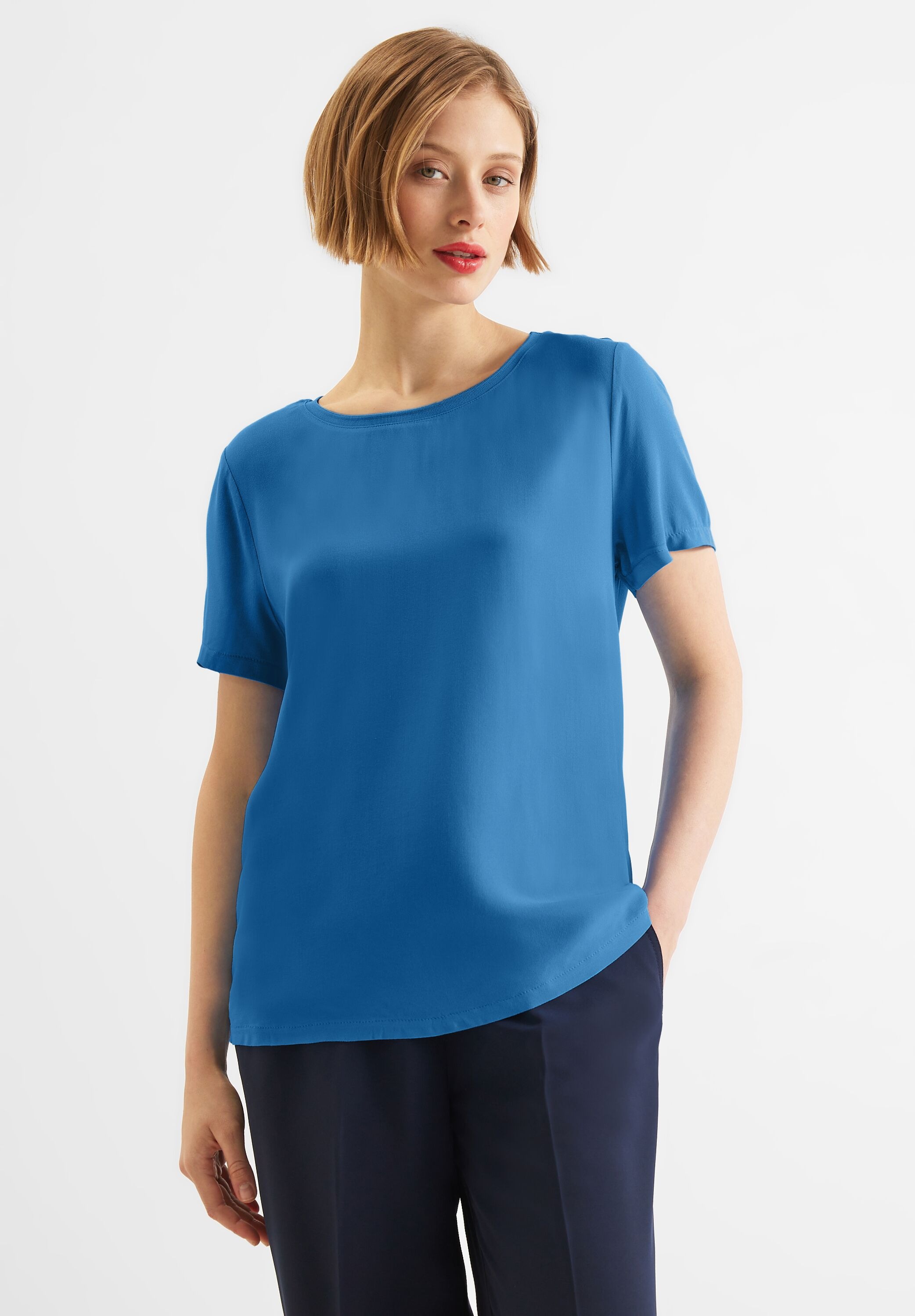 Viskose T-Shirt, BAUR | bestellen STREET ONE online aus softer
